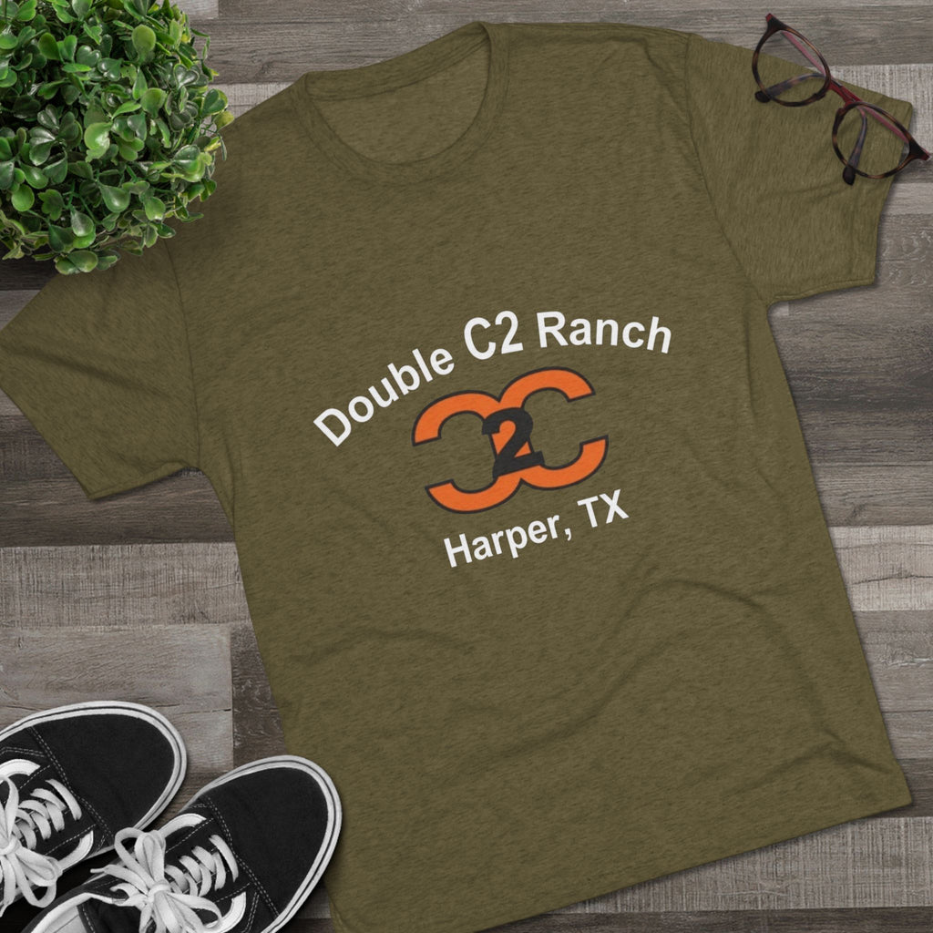 Double C2 Ranch - Tri-Blend Crew Tee