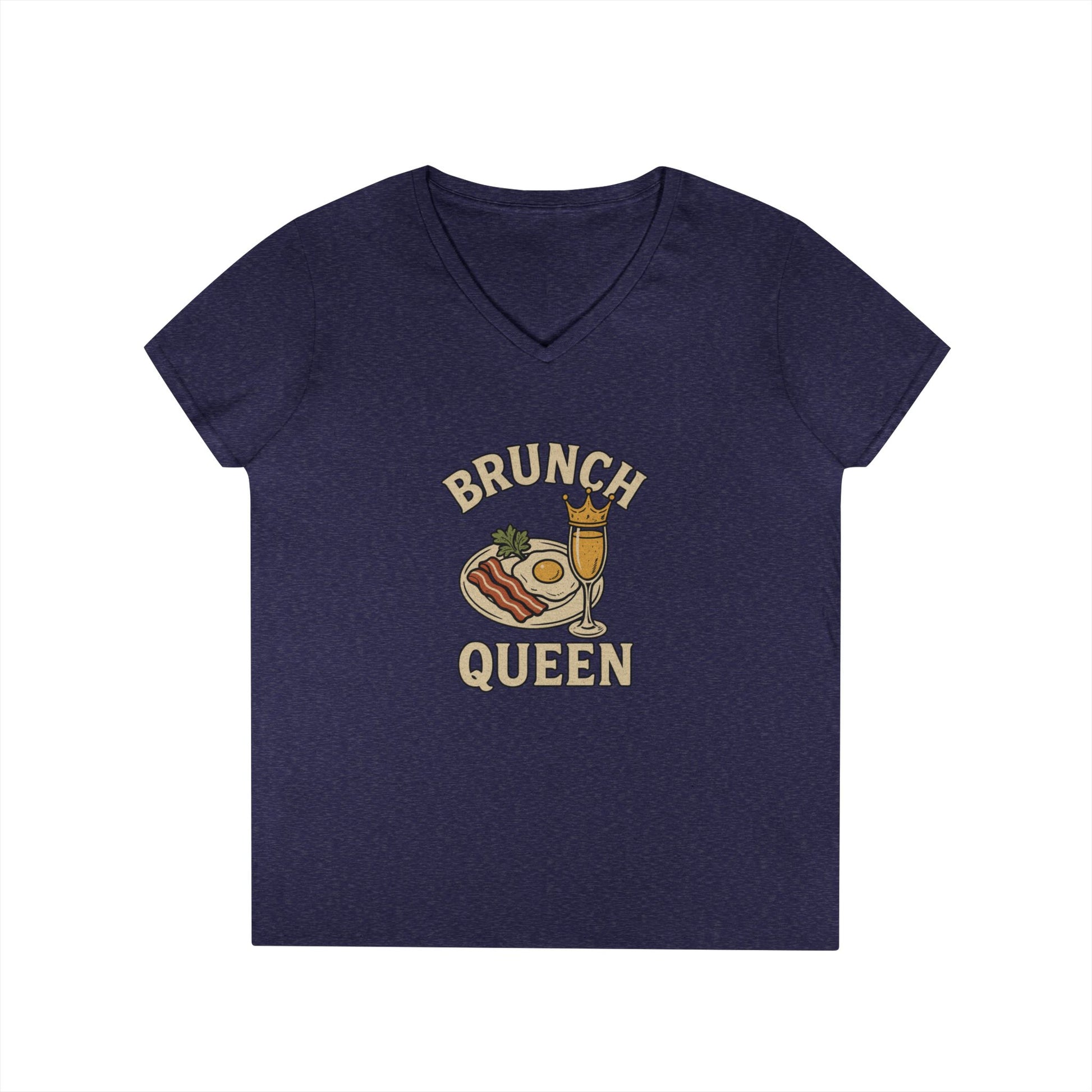 Brunch Queen - Ladies' V-Neck T-Shirt
