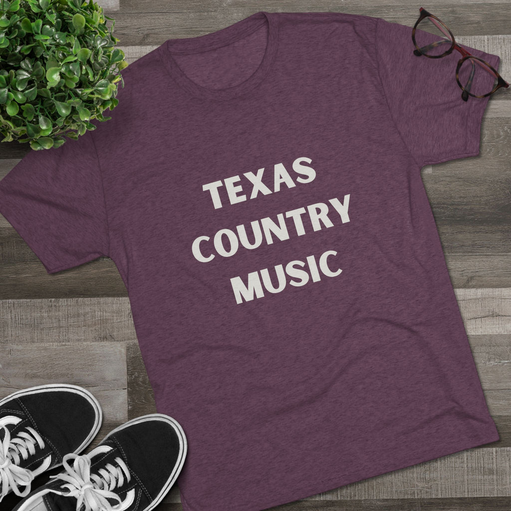 Texas Country Music - Tri-Blend Crew Tee