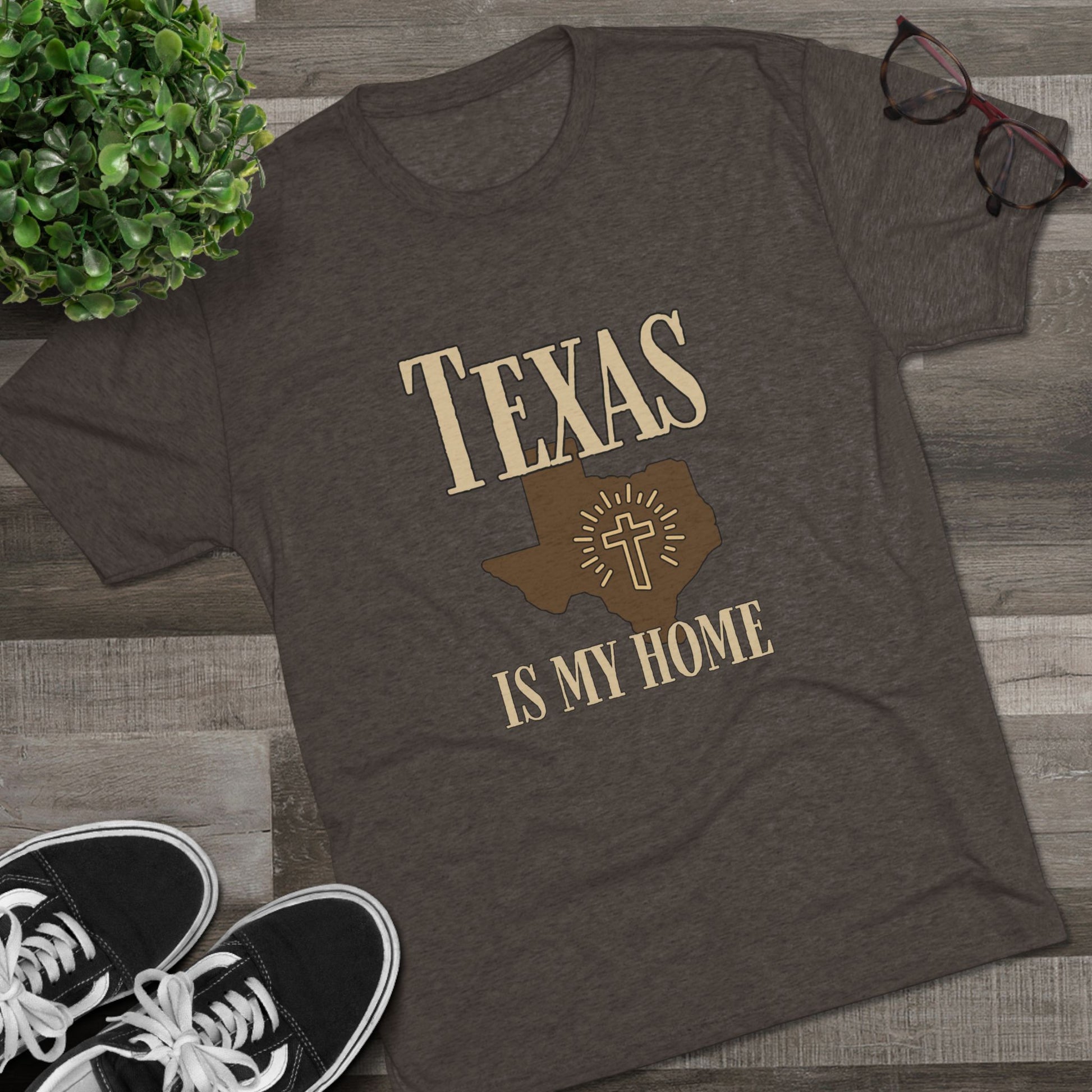 Texas is My Home - Tri-Blend Crew Tee