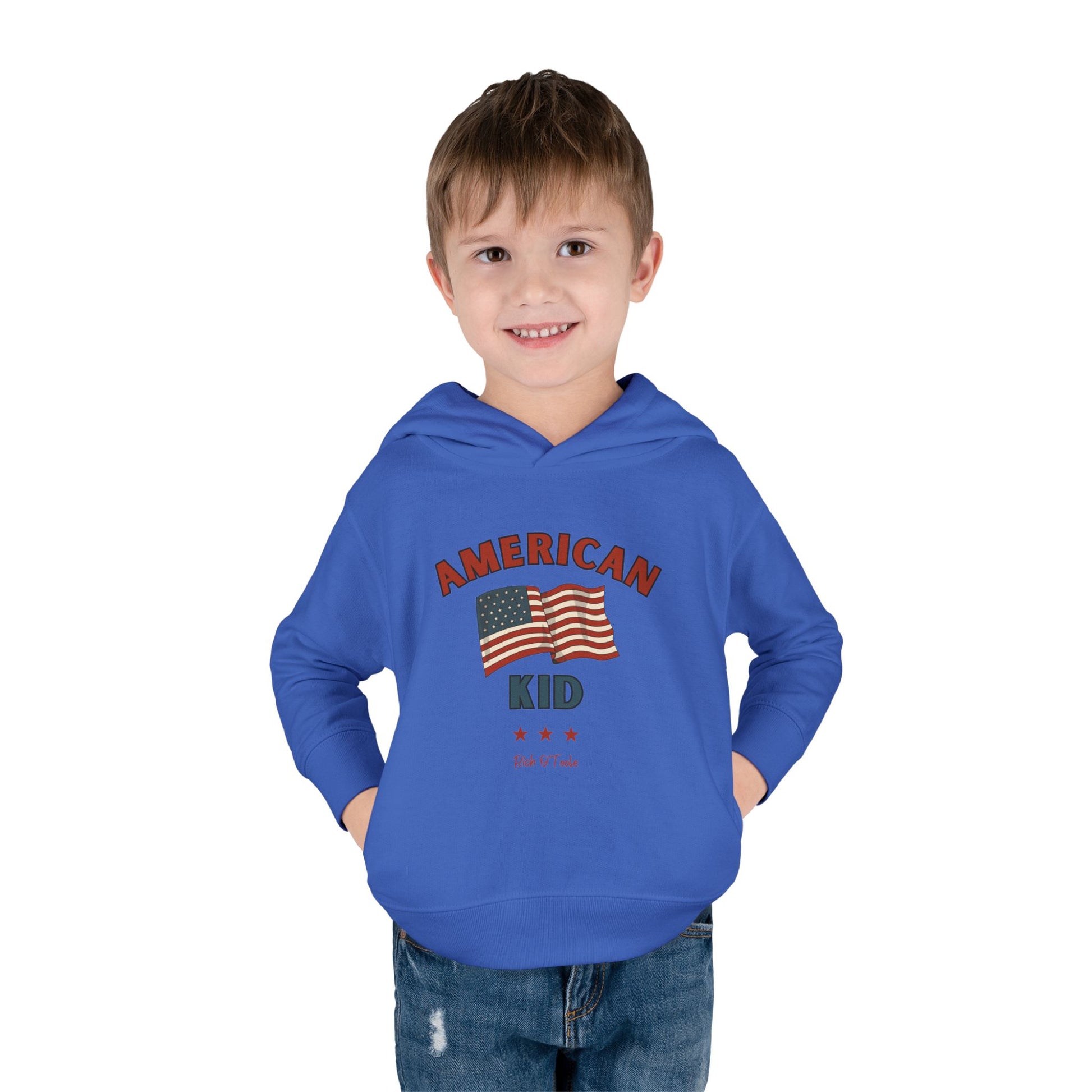 American Kid - Toddler Pullover Fleece Hoodie