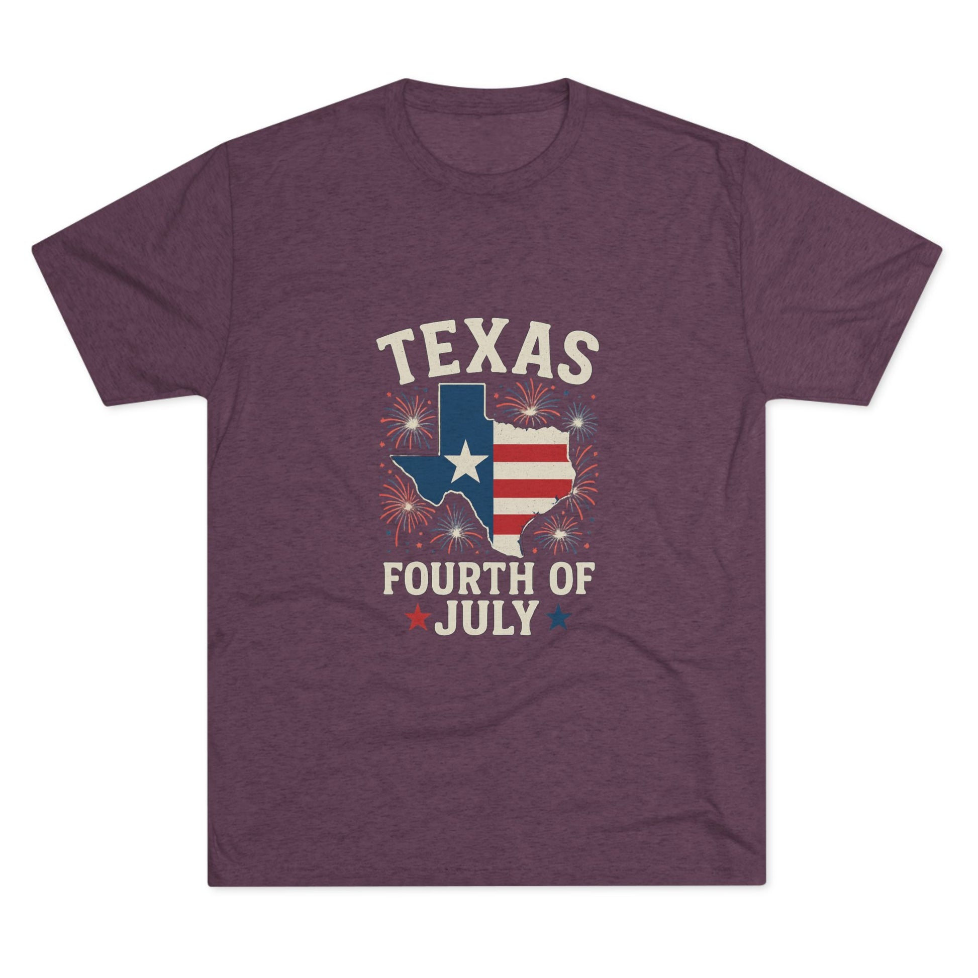 Texas 4th of July - Tri-Blend Crew Tee