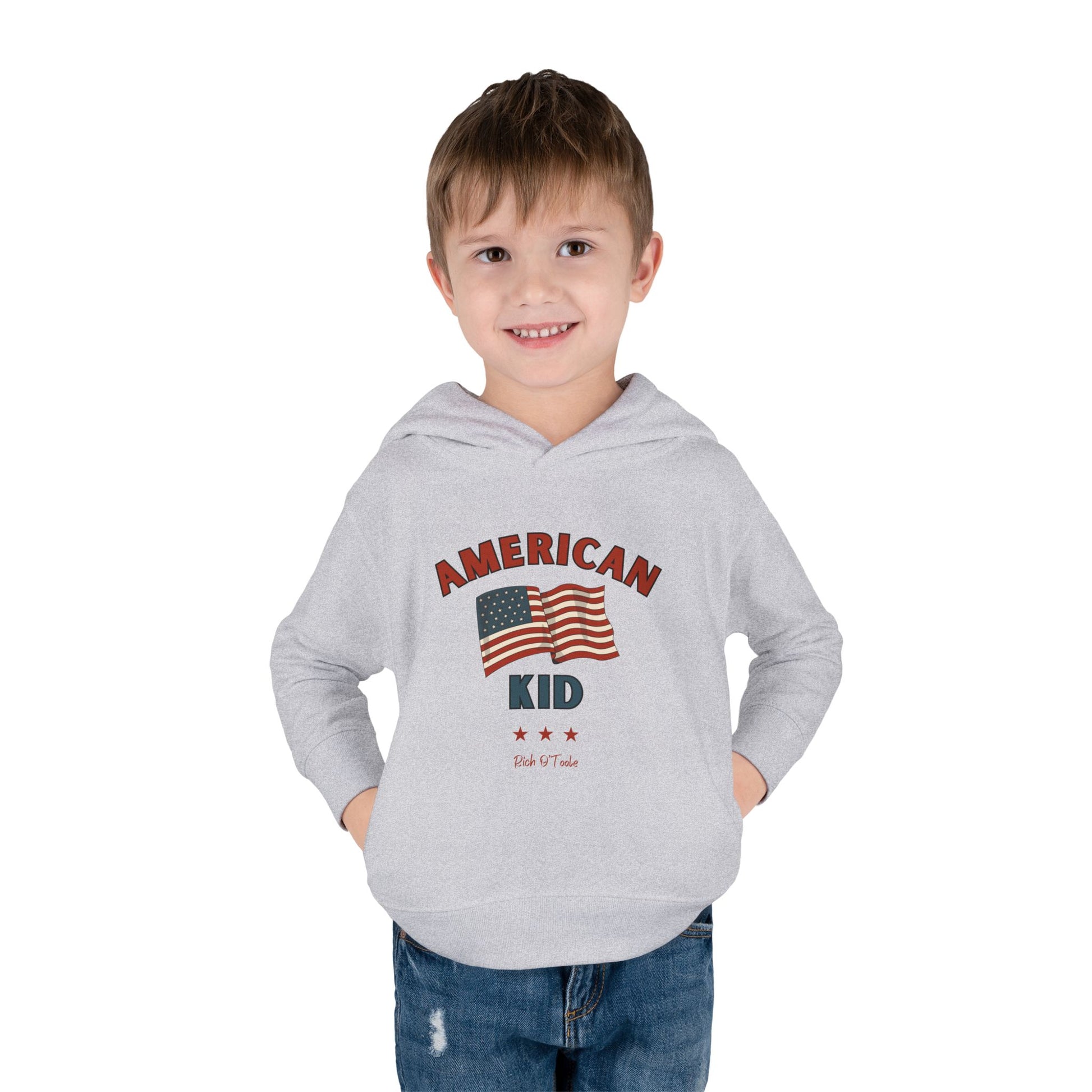 American Kid - Toddler Pullover Fleece Hoodie