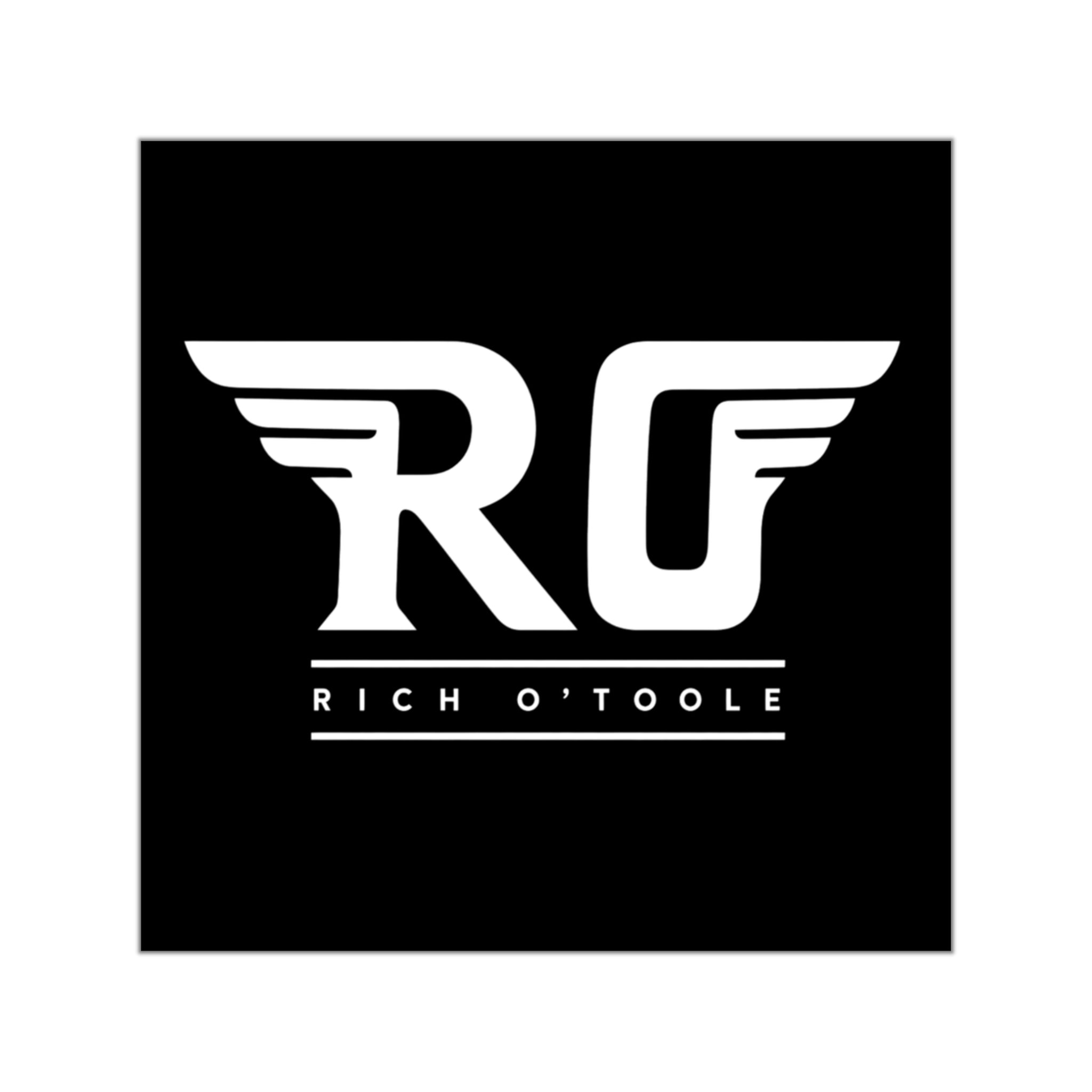 Rich O'Toole - Square Vinyl Stickers (Black)