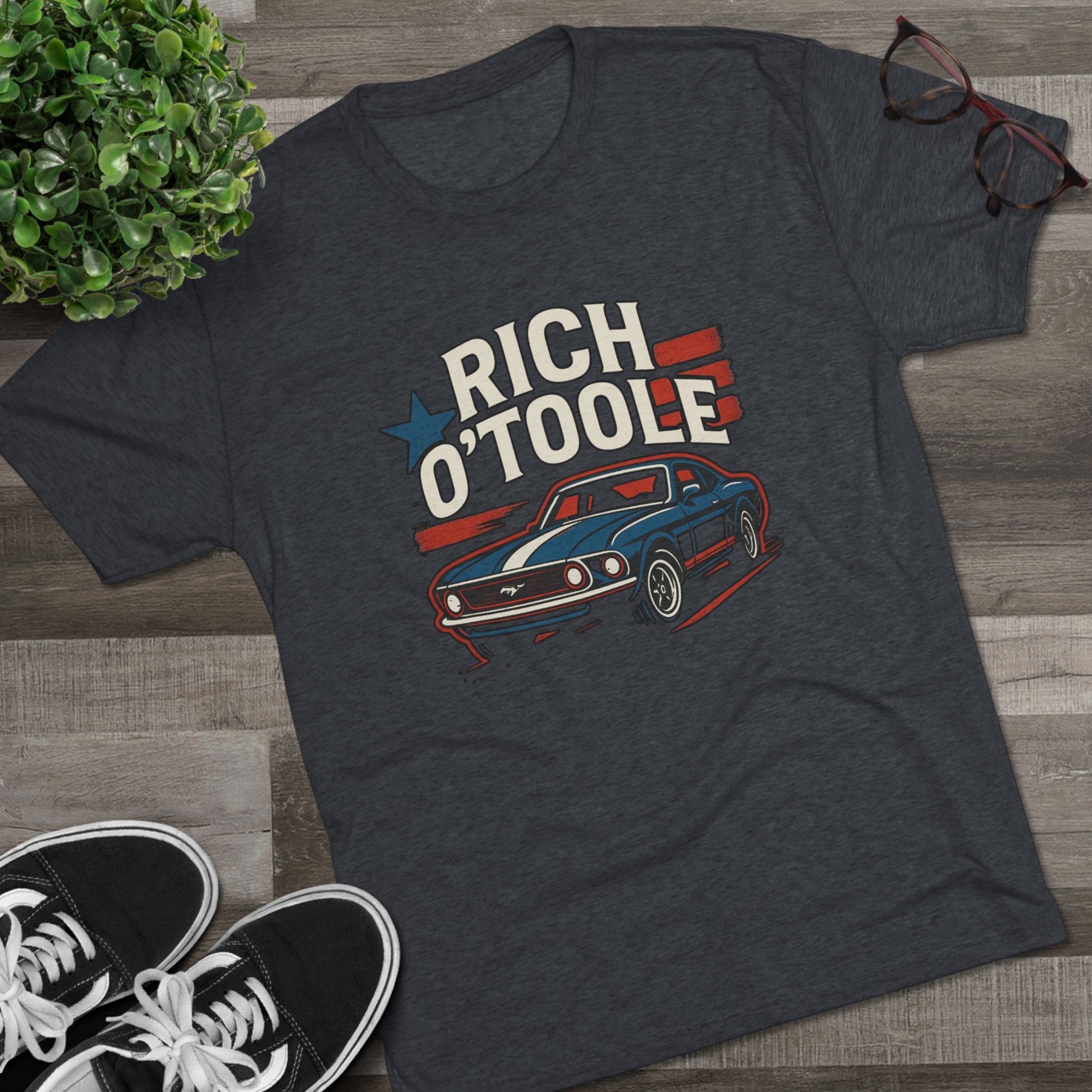 Rich O'Toole Mustang - Tri-Blend Crew Tee