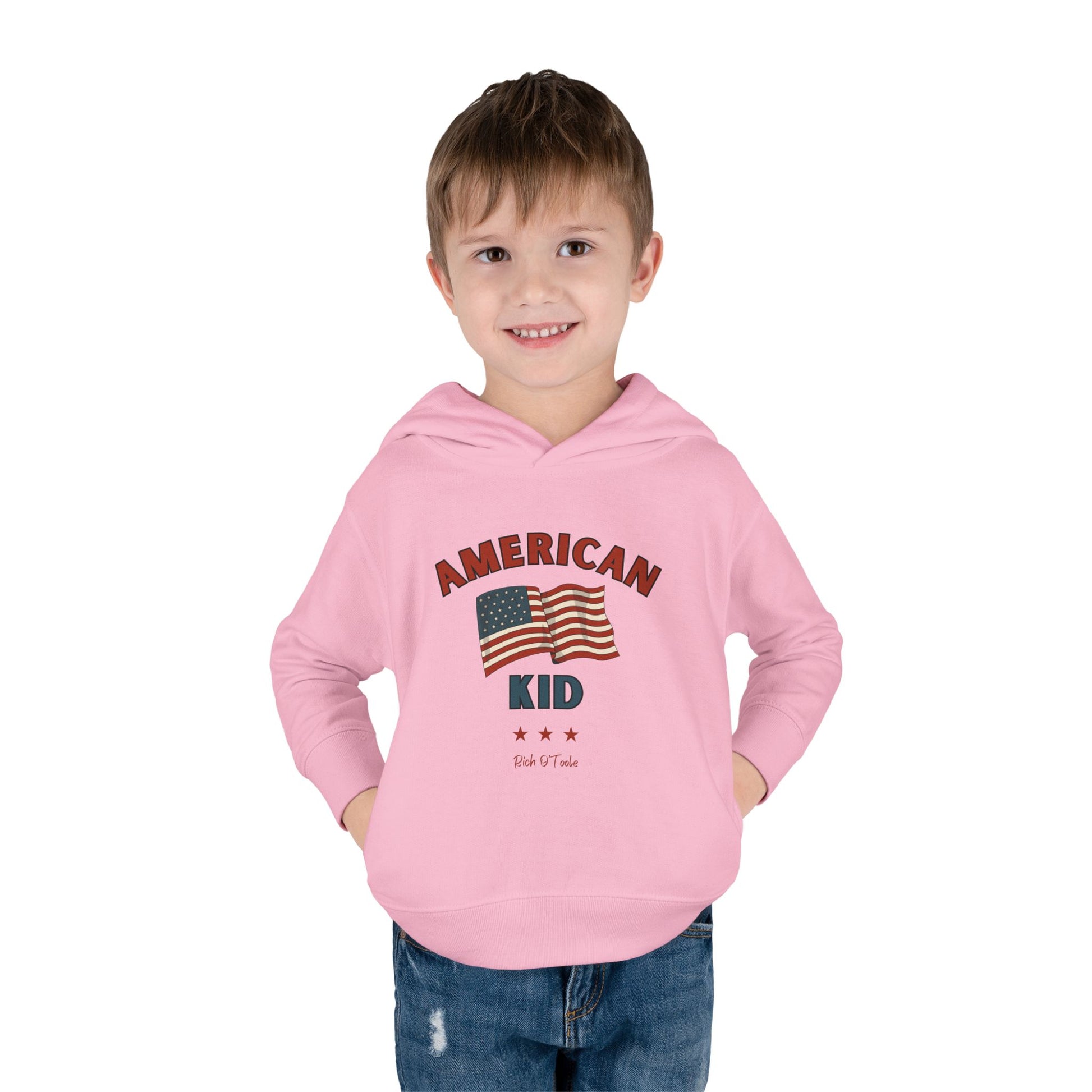 American Kid - Toddler Pullover Fleece Hoodie
