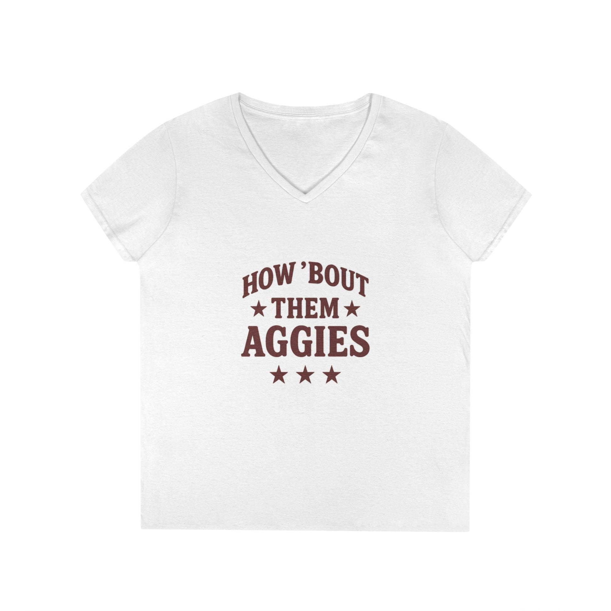How about them Aggies - Ladies' V-Neck T-Shirt