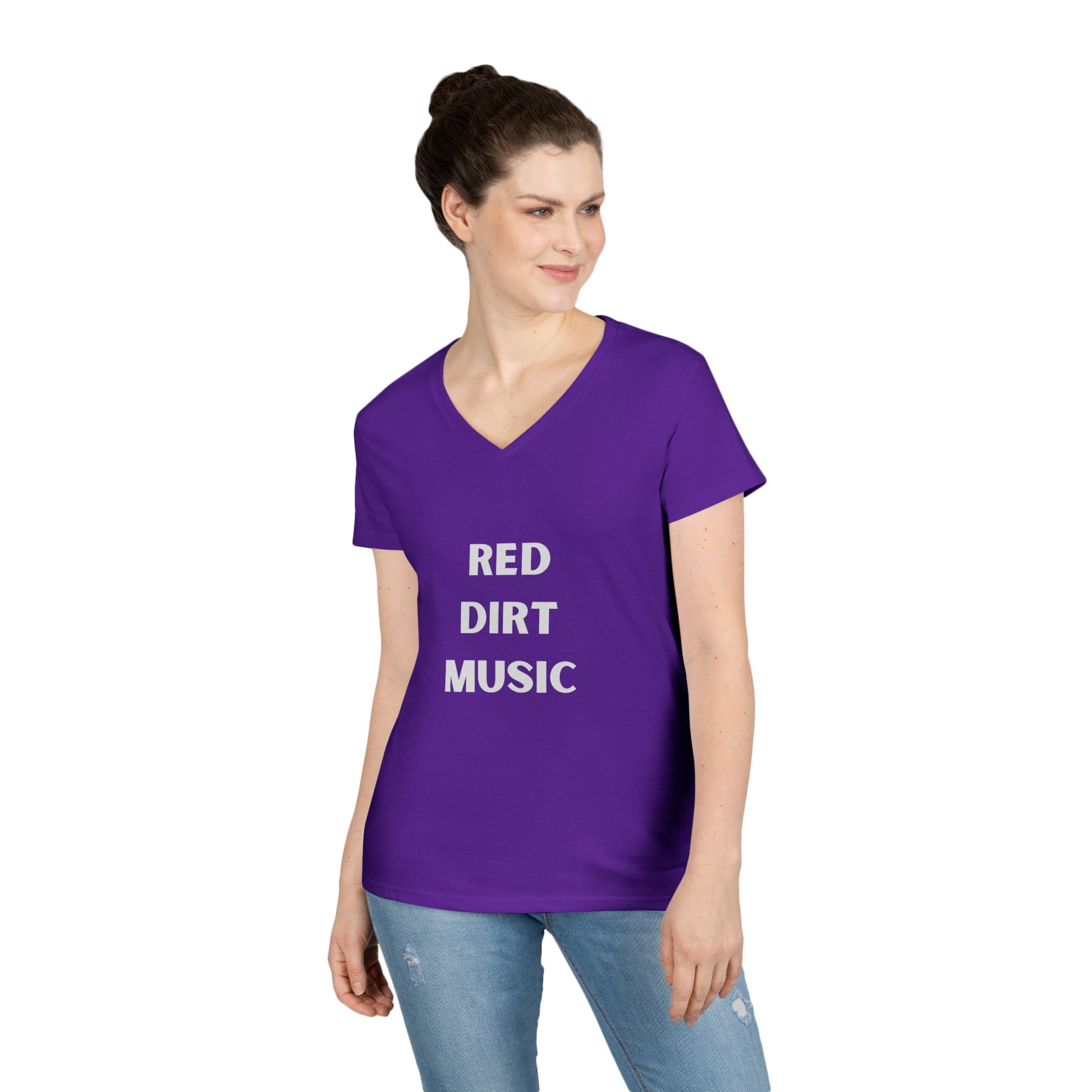 Red Dirt Music - Ladies' V-Neck T-Shirt