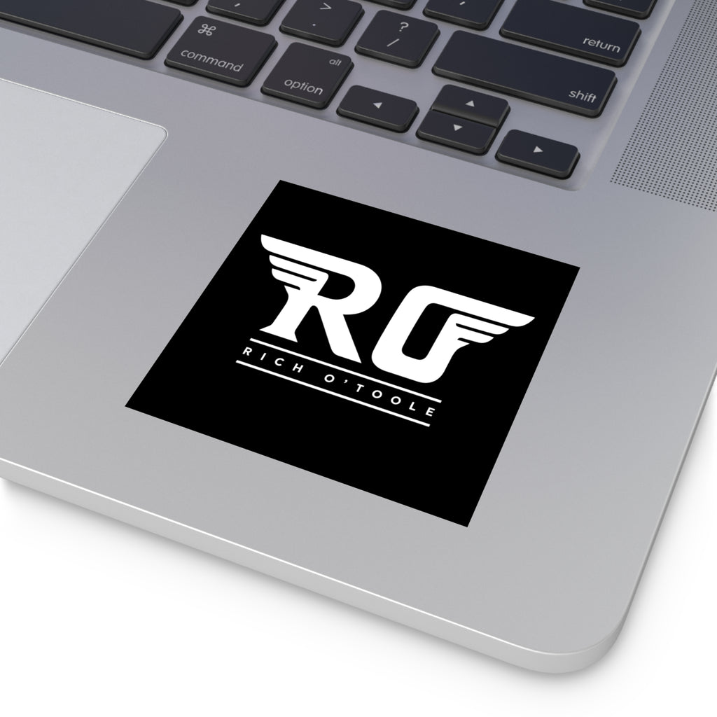 Rich O'Toole - Square Vinyl Stickers (Black)