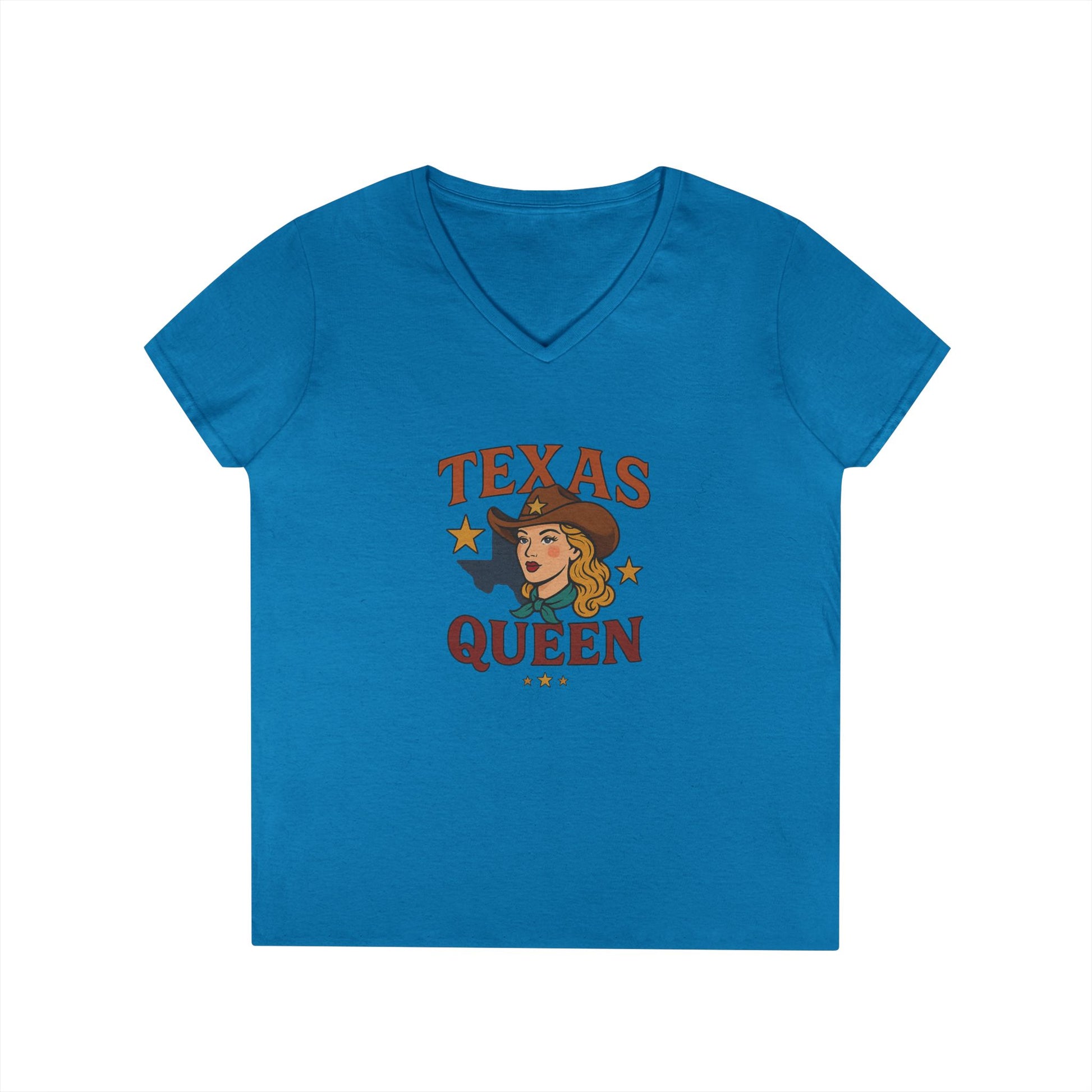 Texas Queen - Ladies' V-Neck T-Shirt