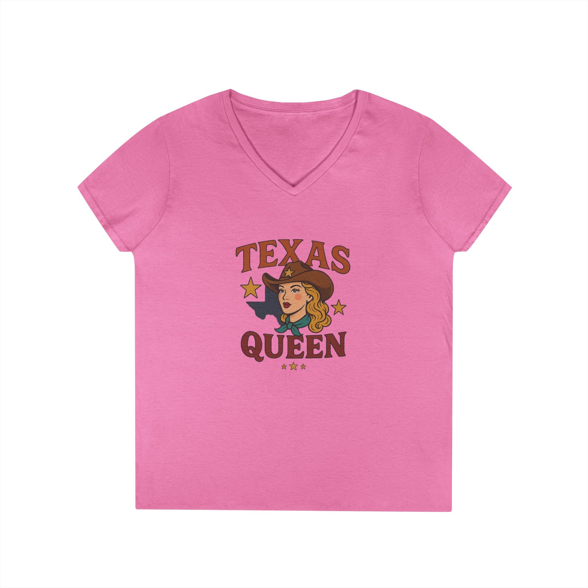 Texas Queen - Ladies' V-Neck T-Shirt