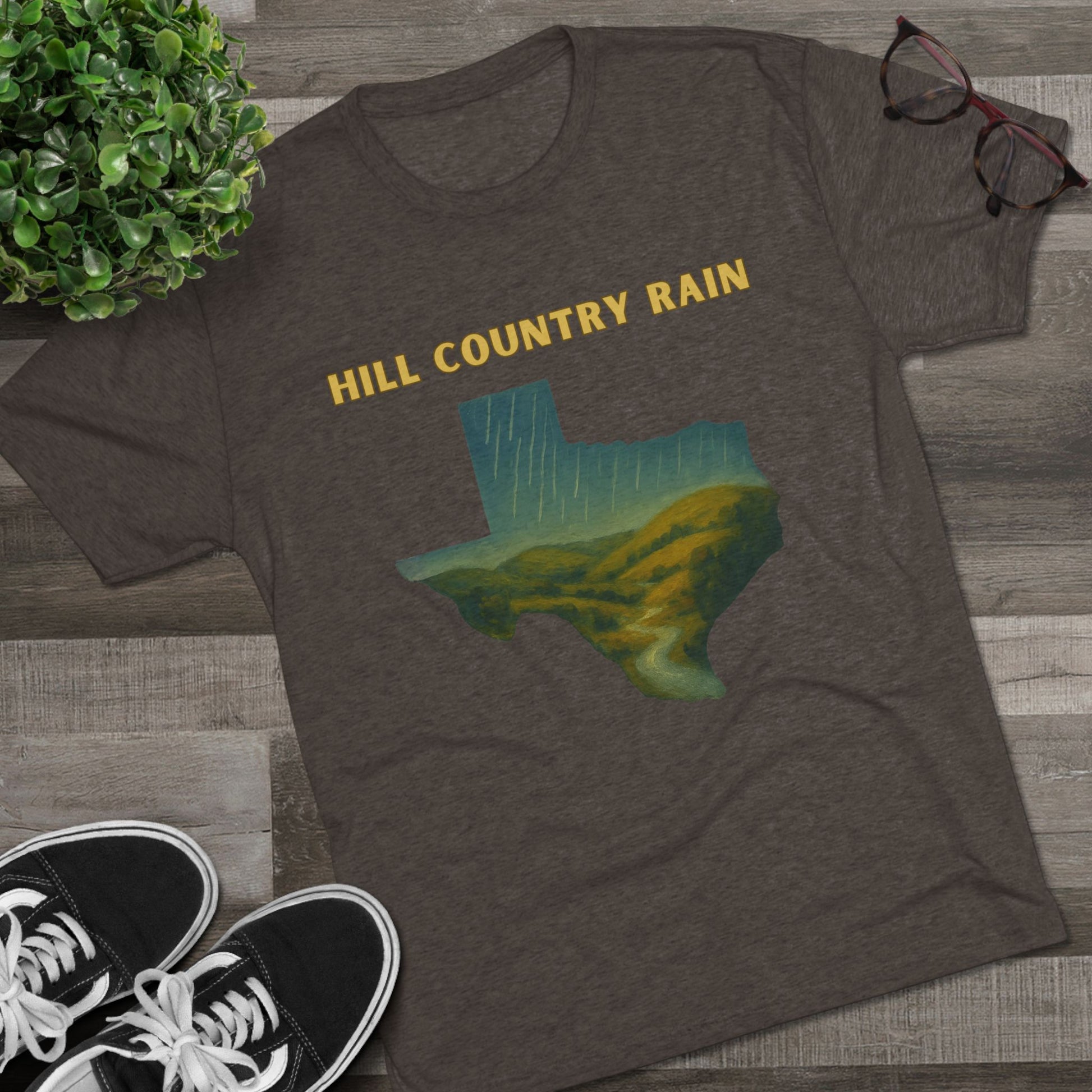 Hill Country Rain - Tri-Blend Crew Tee