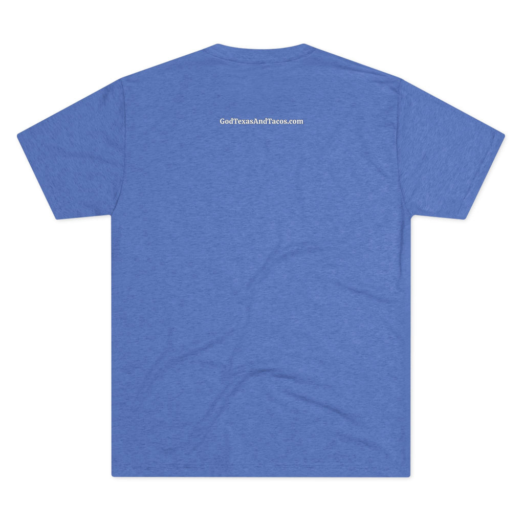 God and George Strait - Tri-Blend Crew Tee
