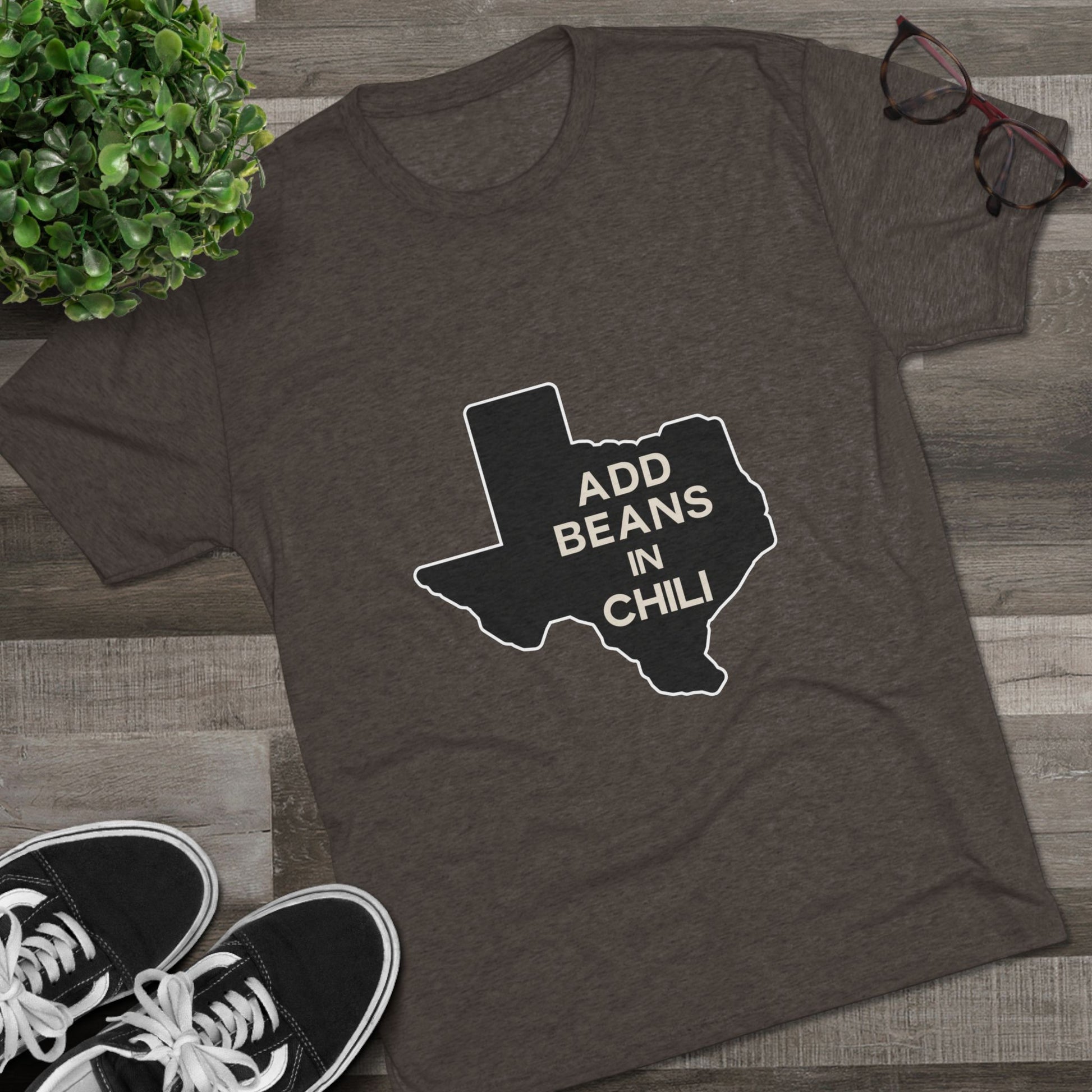 Add Beans in Chili - Tri-Blend Crew Tee