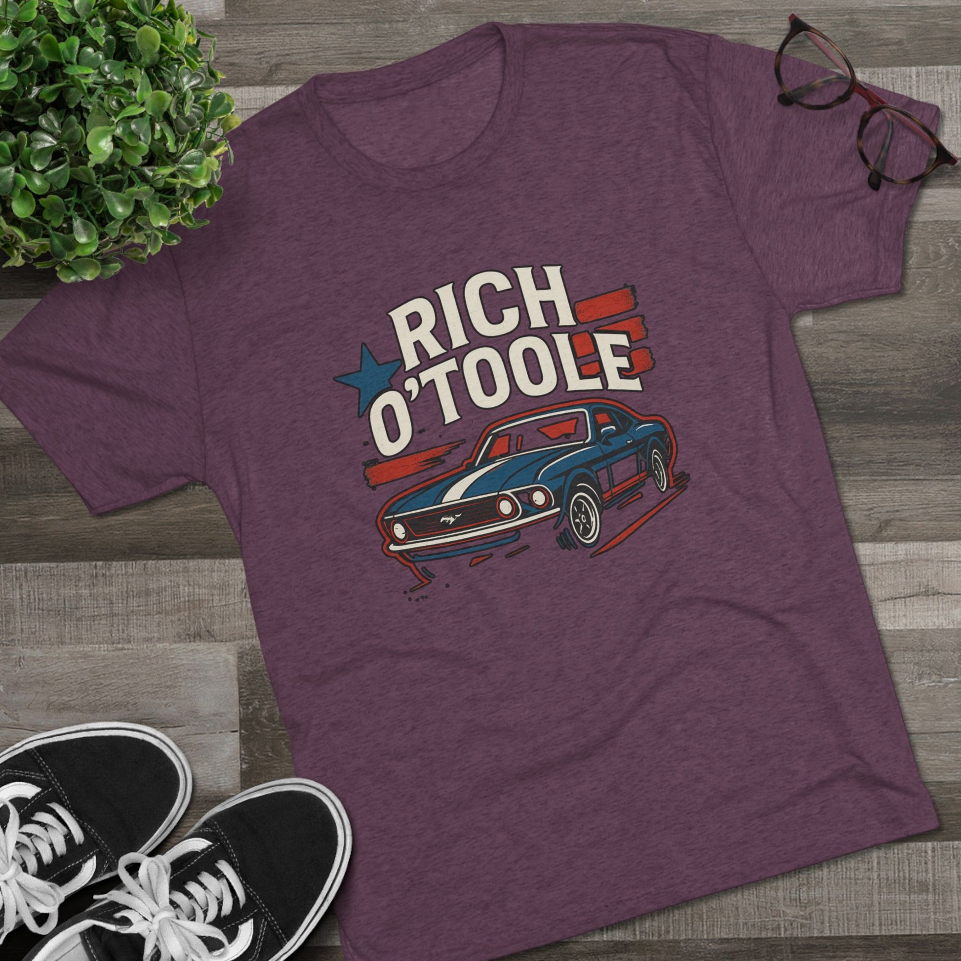 Rich O'Toole Mustang - Tri-Blend Crew Tee