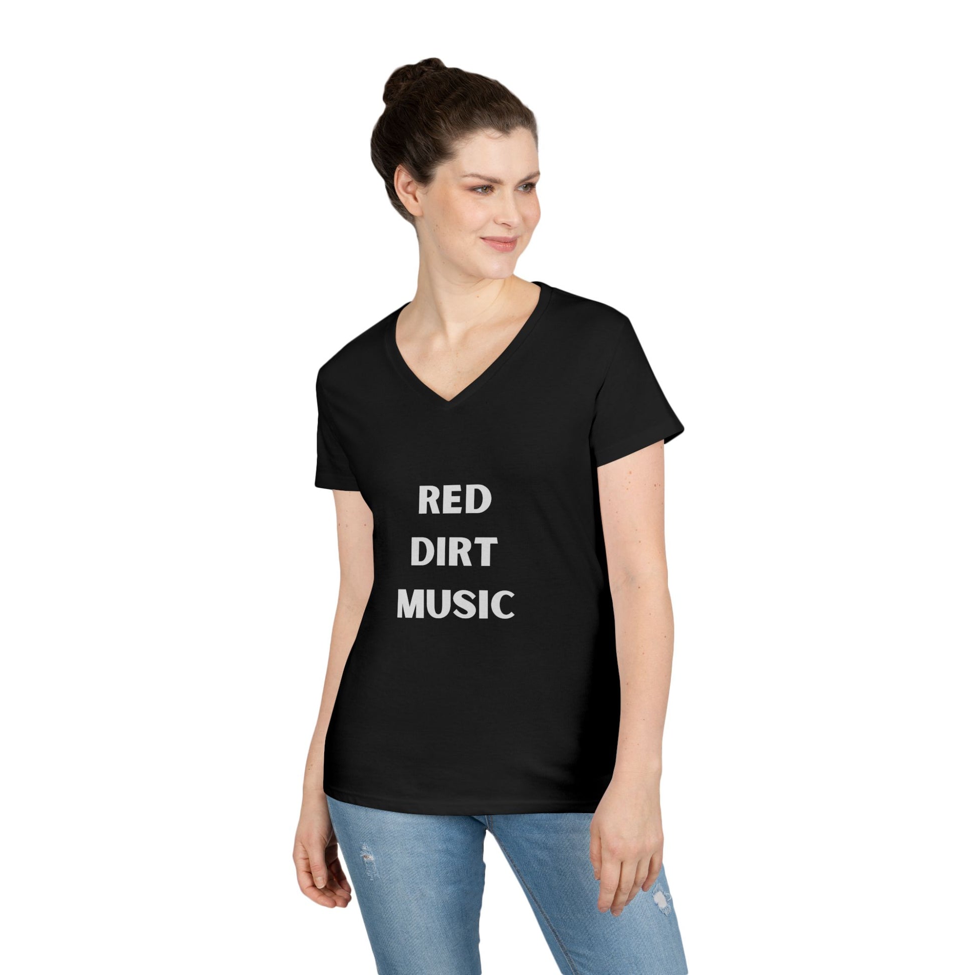Red Dirt Music - Ladies' V-Neck T-Shirt