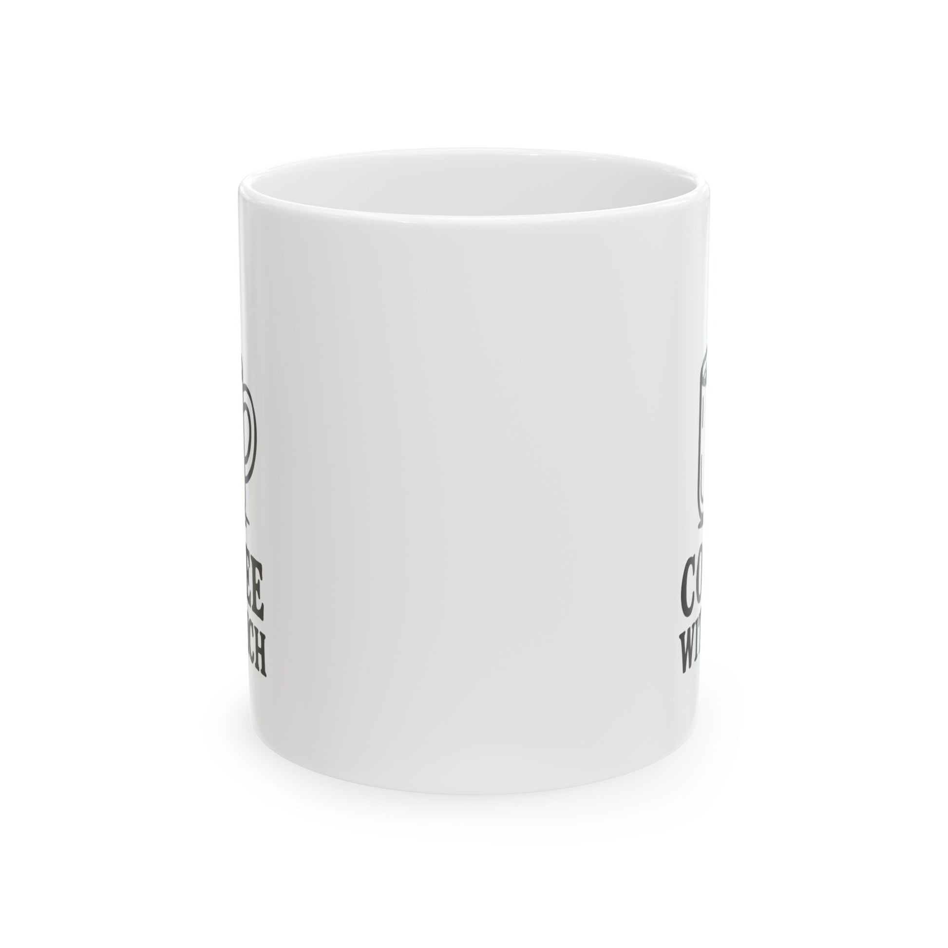 Coffee with Rich - Ceramic Mug, (11oz)