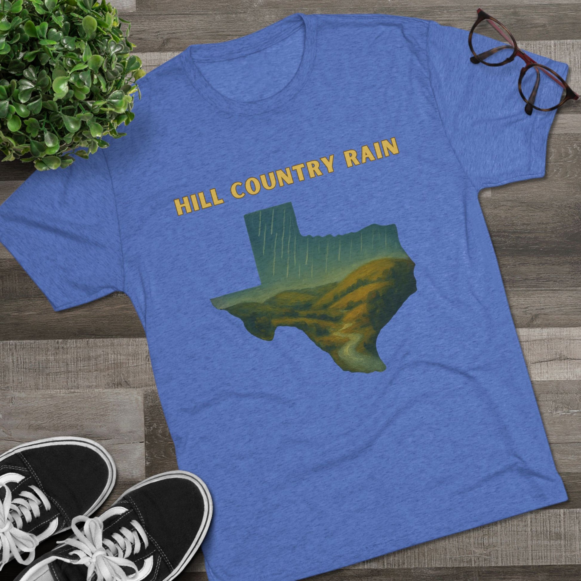 Hill Country Rain - Tri-Blend Crew Tee