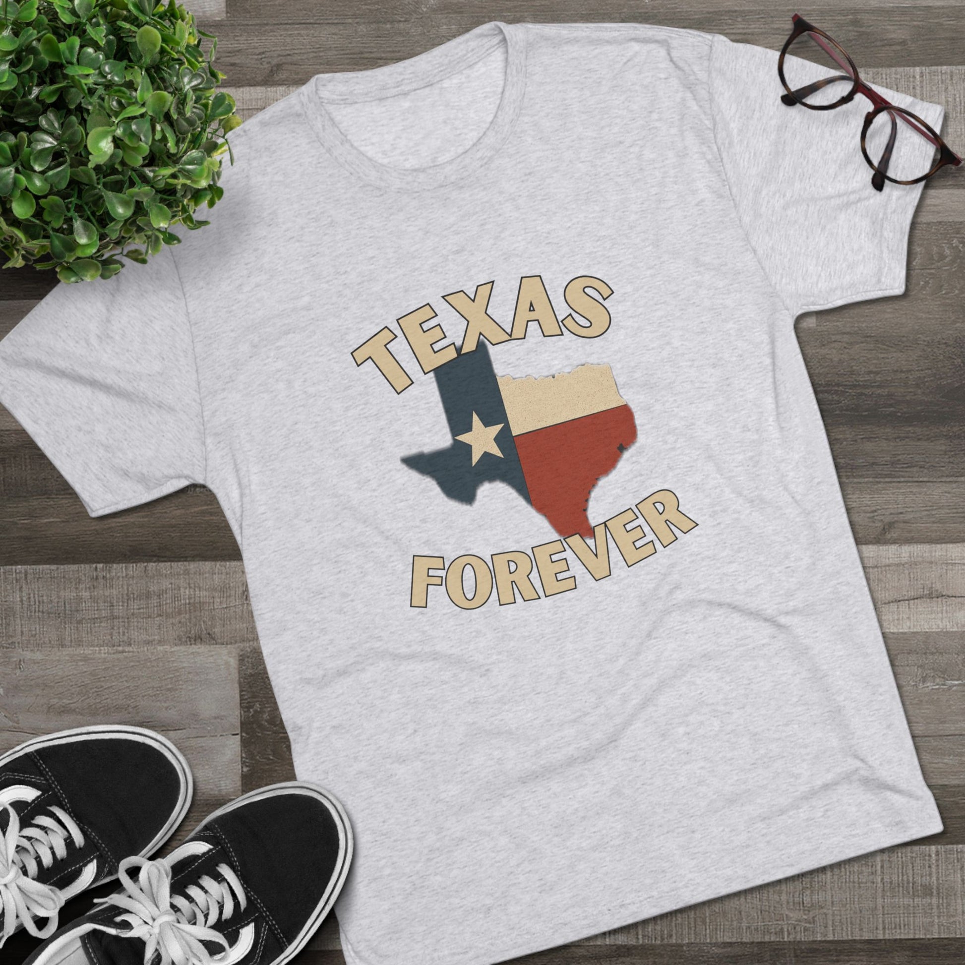 Texas Forever - Tri-Blend Crew Tee
