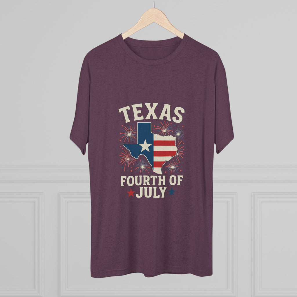 Texas 4th of July - Tri-Blend Crew Tee