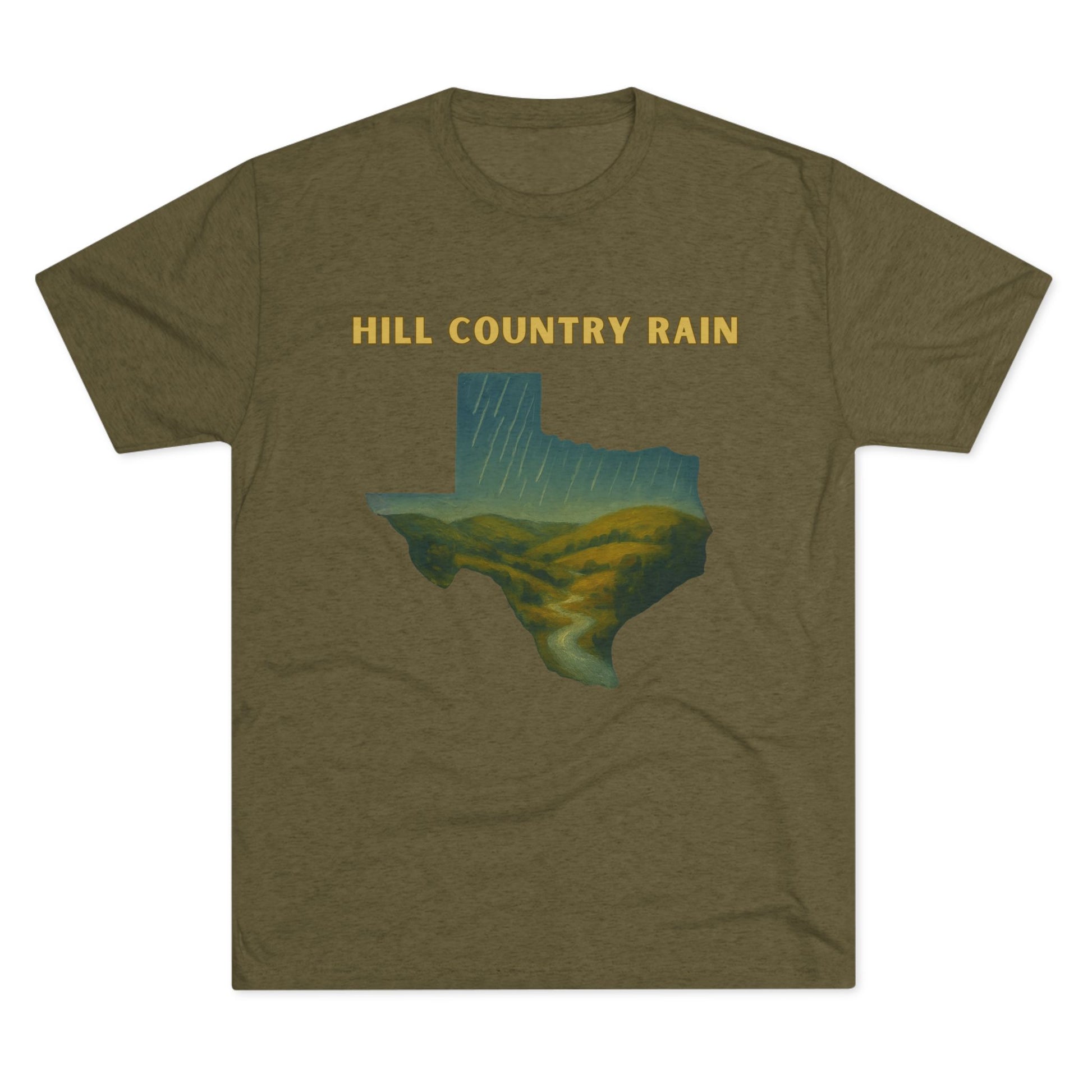 Hill Country Rain - Tri-Blend Crew Tee