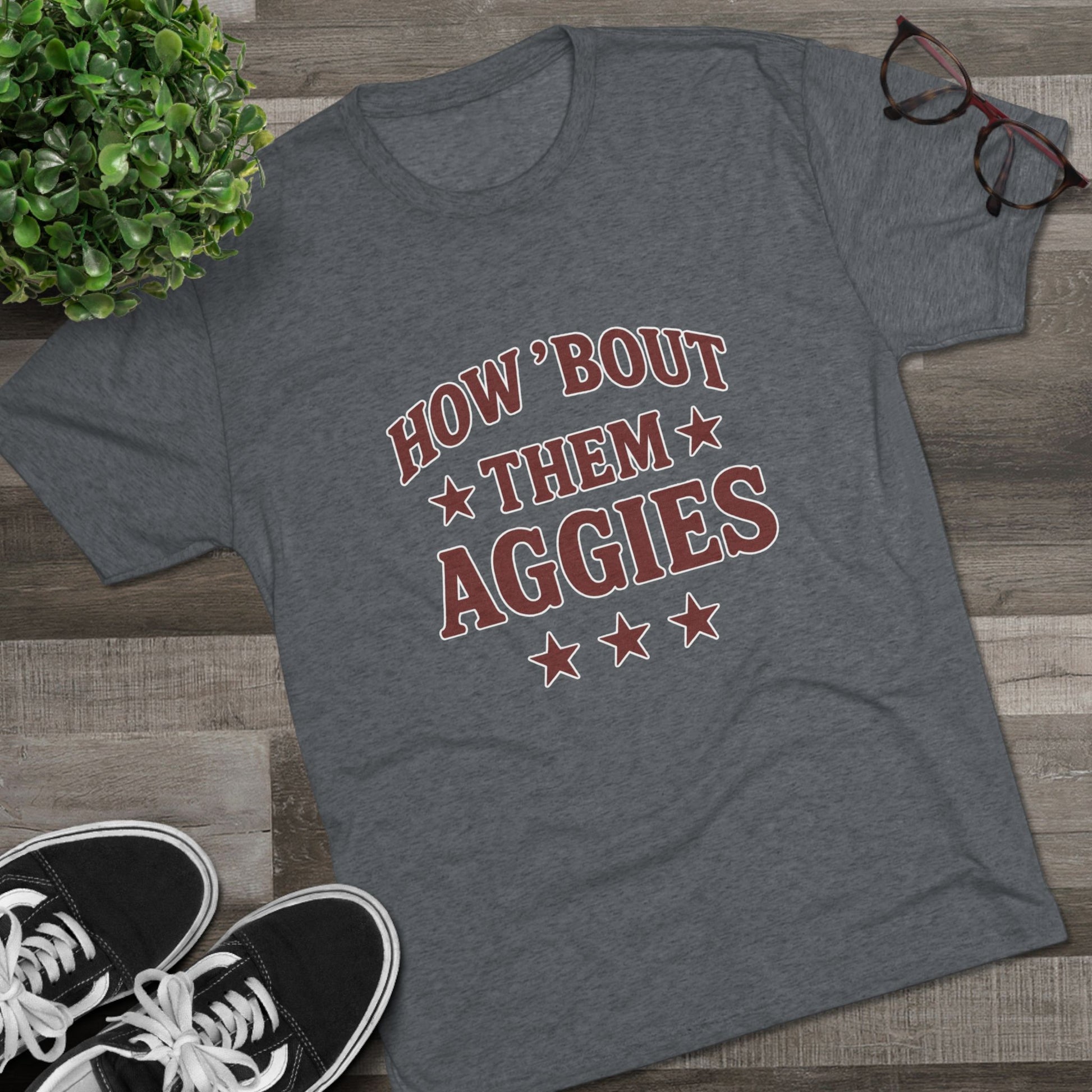 How 'Bout Them Aggies - Unisex Tri-Blend Crew Tee