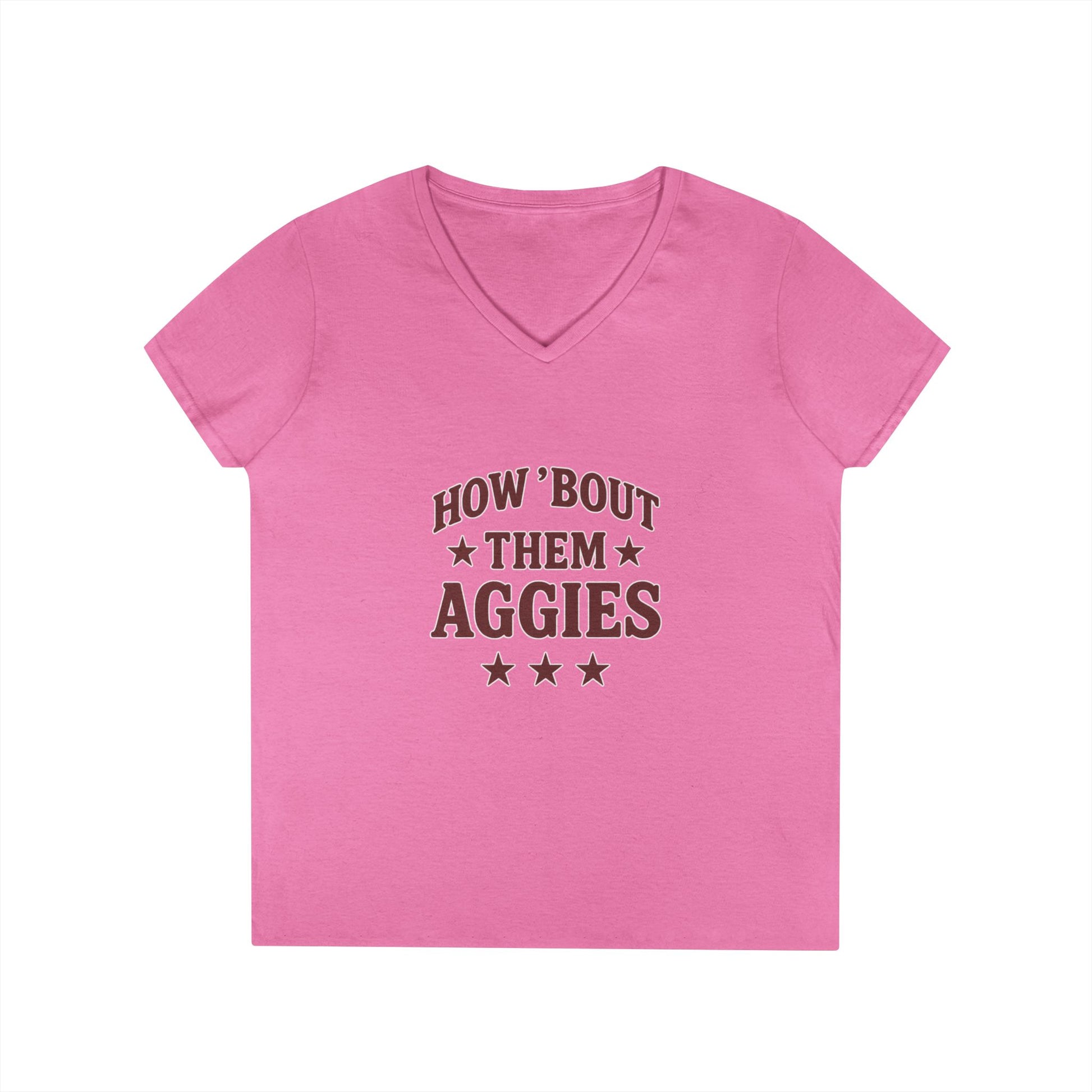 How about them Aggies - Ladies' V-Neck T-Shirt