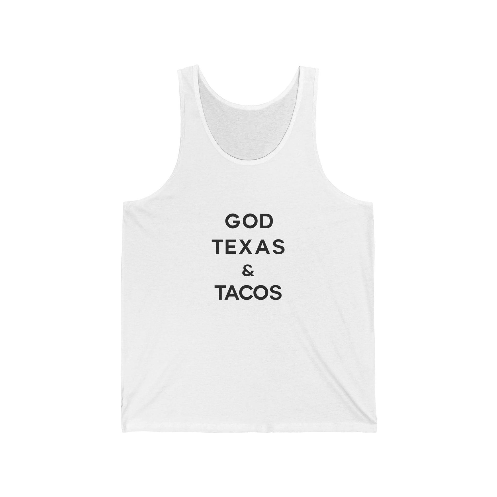 God, Texas and Tacos - Jersey Tank