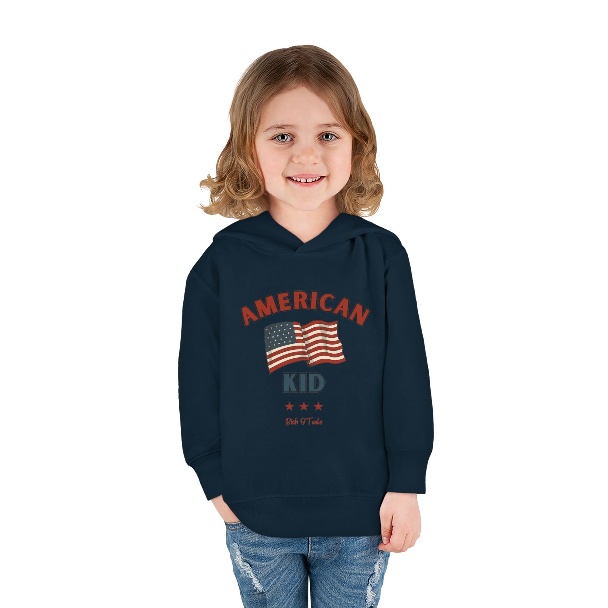 American Kid - Toddler Pullover Fleece Hoodie