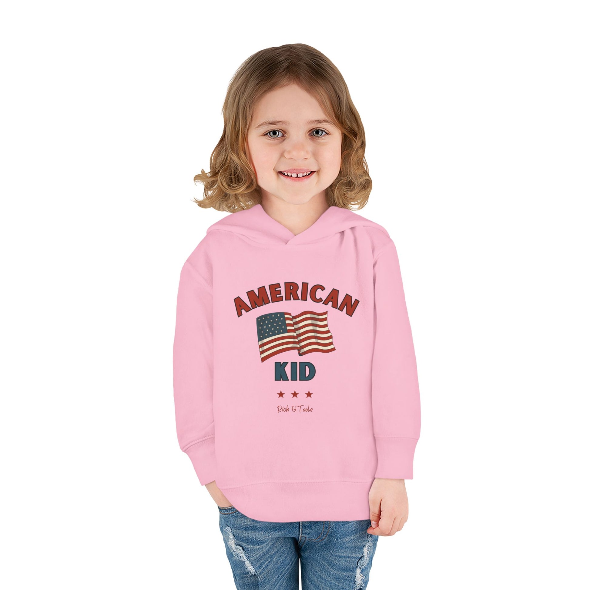 American Kid - Toddler Pullover Fleece Hoodie