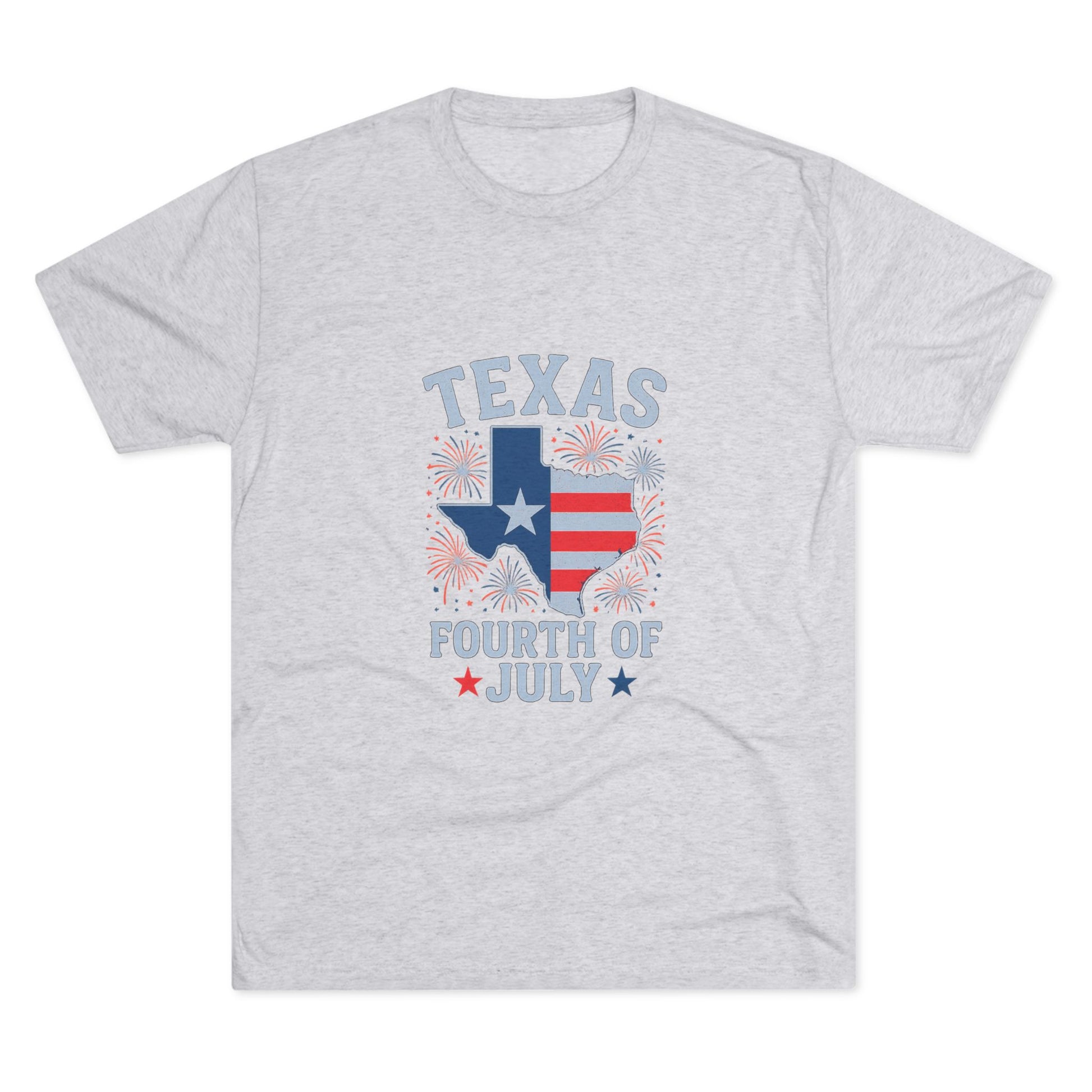 Texas 4th of July - Tri-Blend Crew Tee