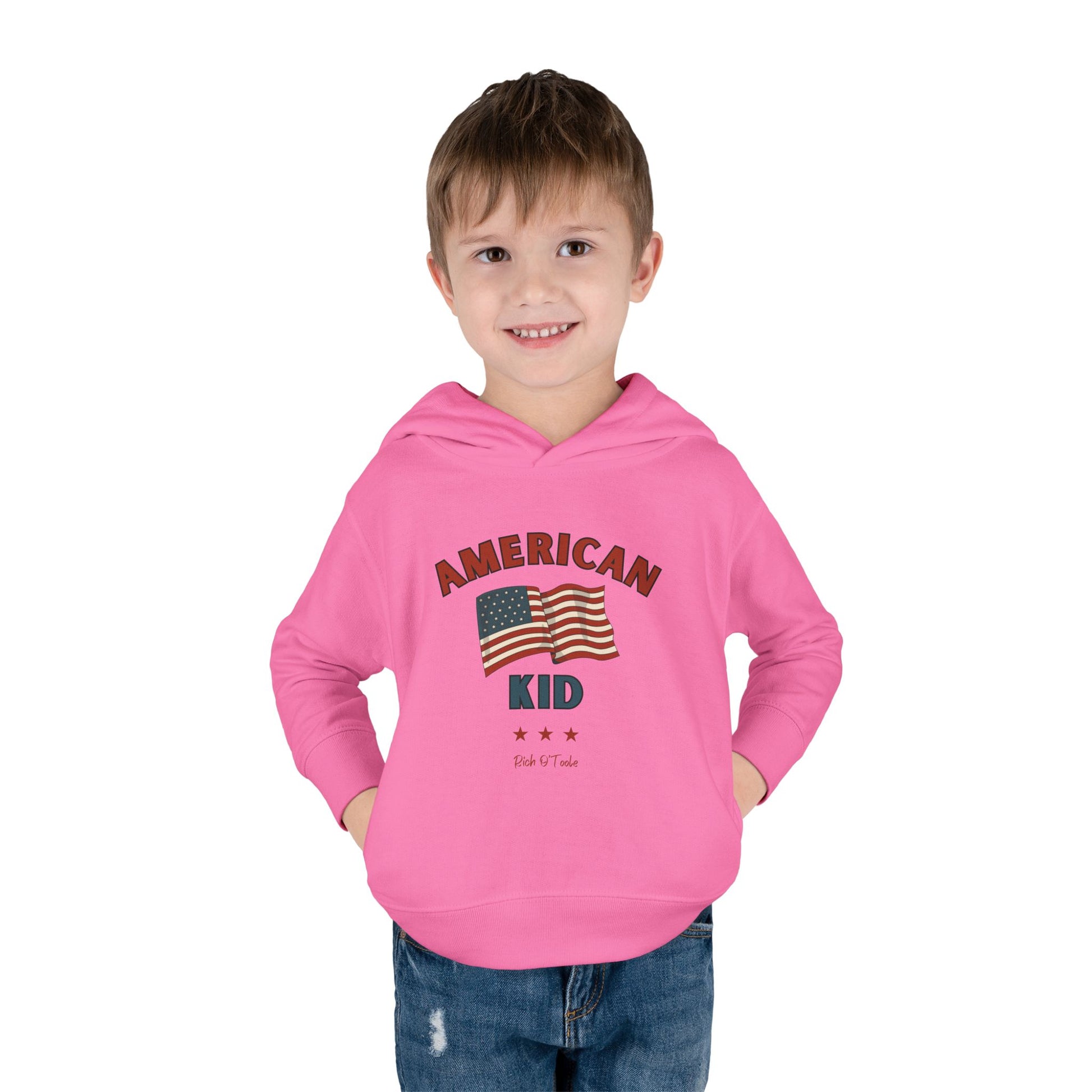 American Kid - Toddler Pullover Fleece Hoodie