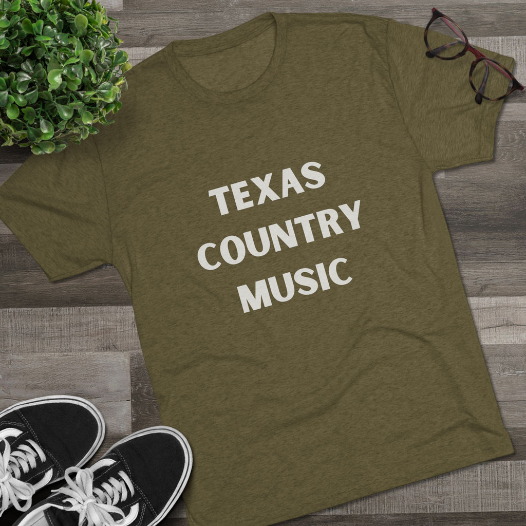 Texas Country Music - Tri-Blend Crew Tee