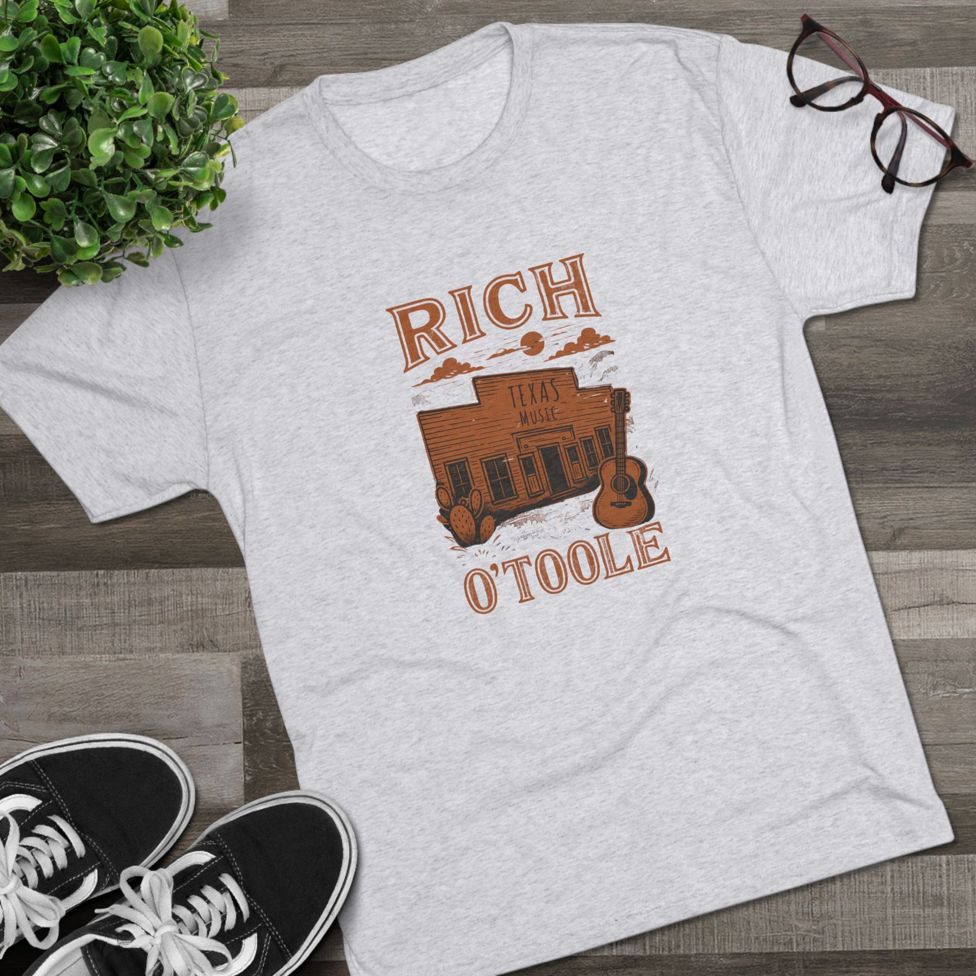 Rich O'Toole Texas Music - Tri-Blend Crew Tee