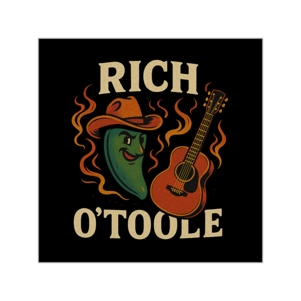 Spicy Rich O'Toole - Square Vinyl Stickers