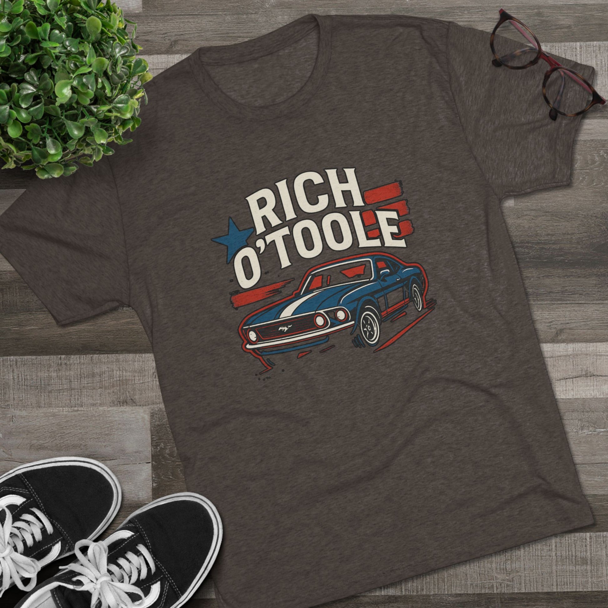 Rich O'Toole Mustang - Tri-Blend Crew Tee