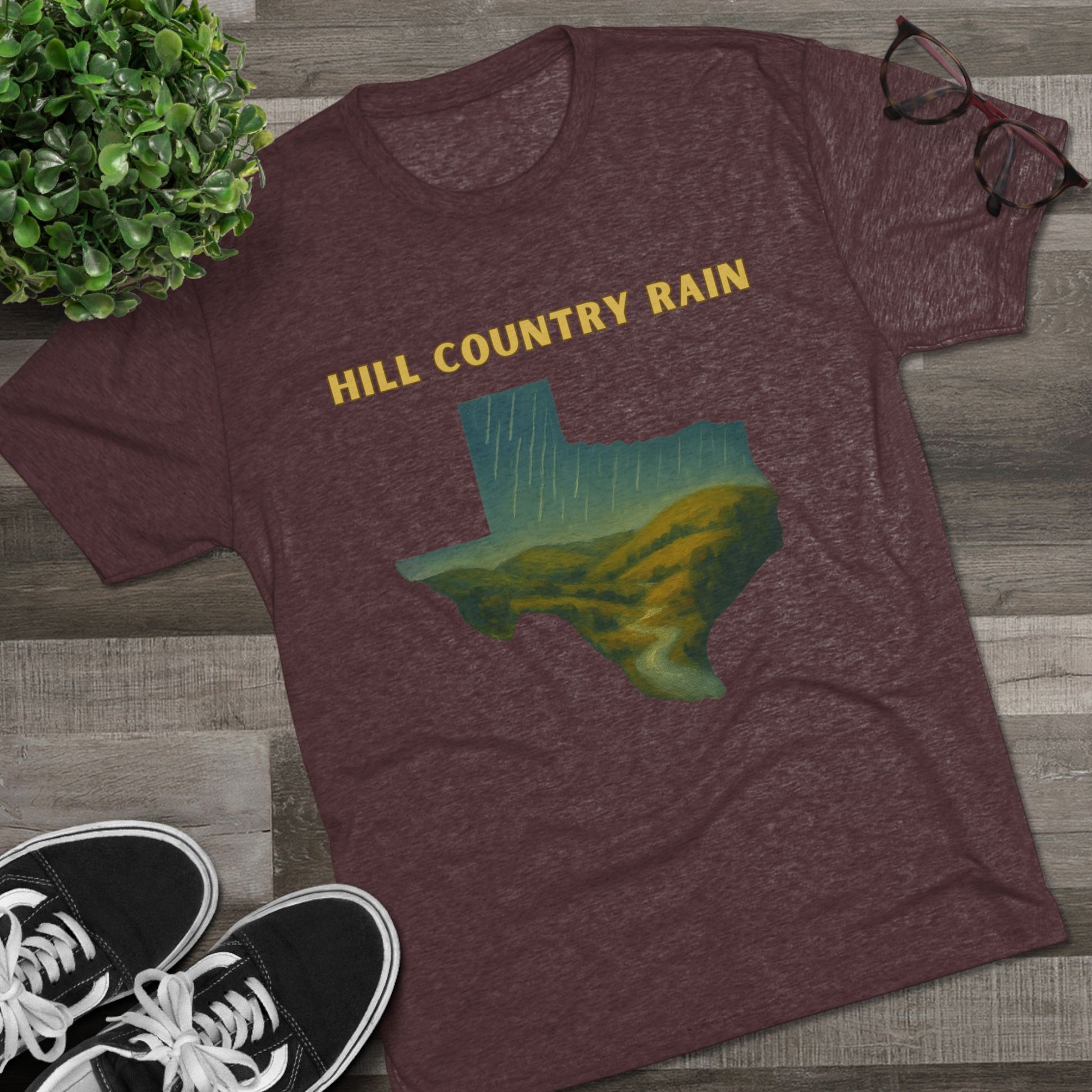 Hill Country Rain - Tri-Blend Crew Tee