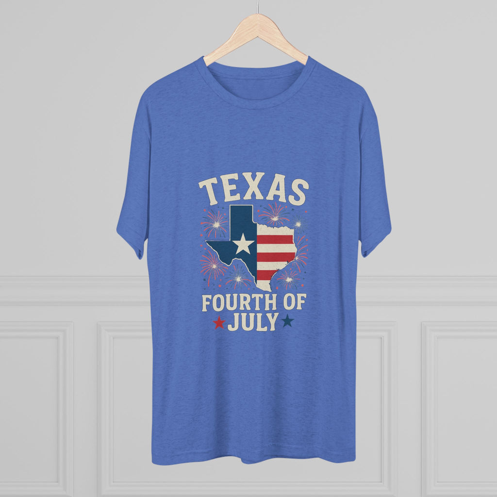 Texas 4th of July - Tri-Blend Crew Tee
