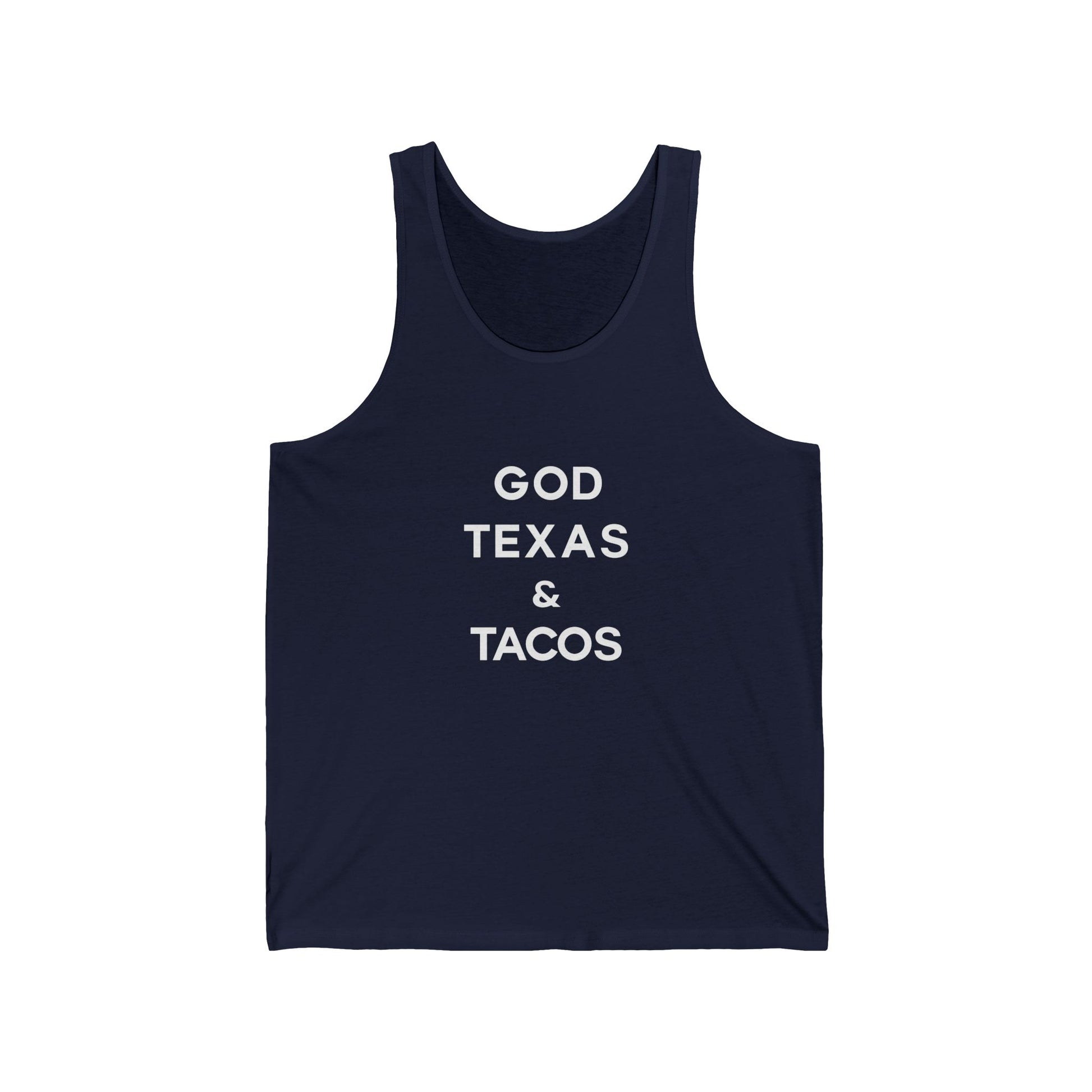God, Texas and Tacos - Jersey Tank