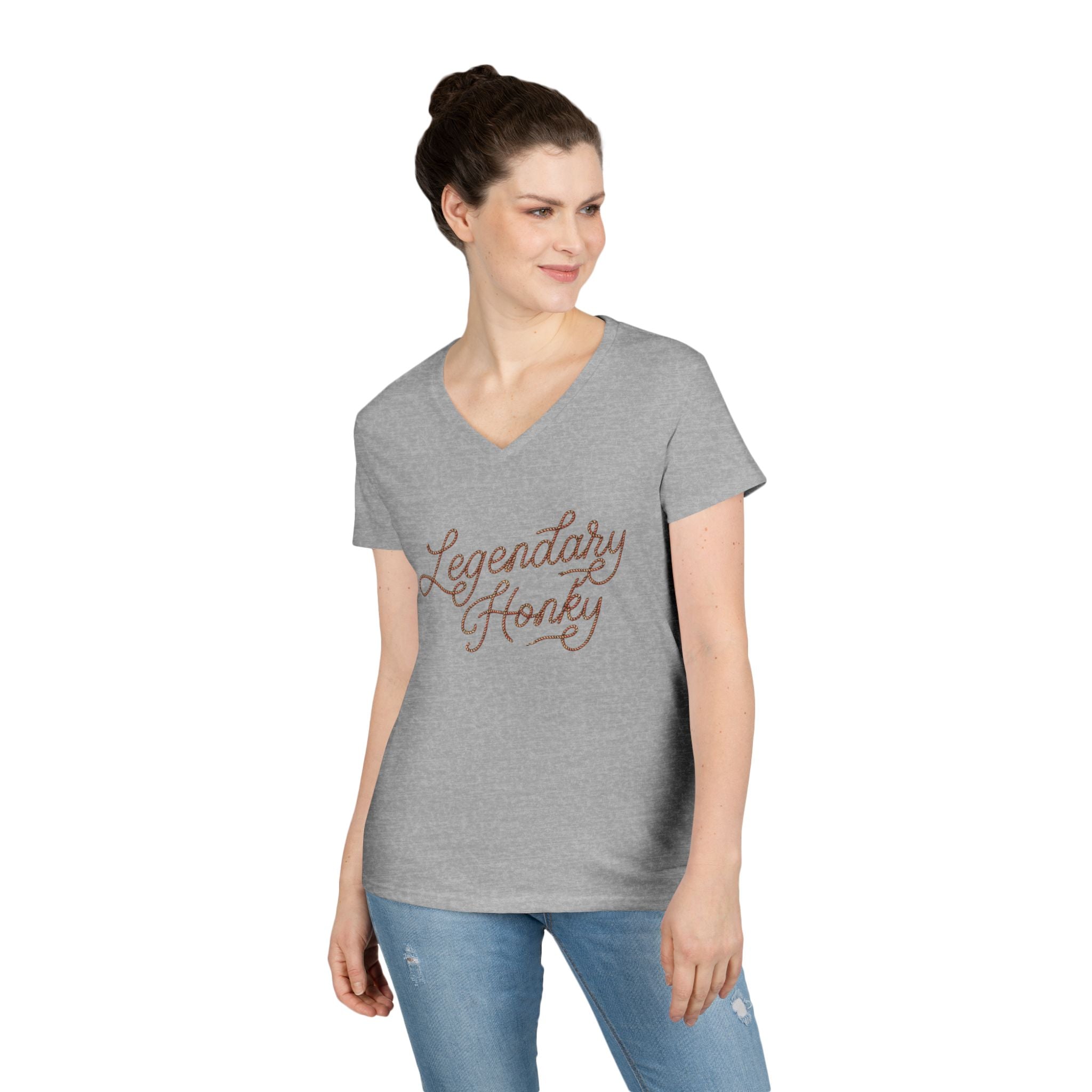 Legendary Honky - Ladies' V-Neck T-Shirt