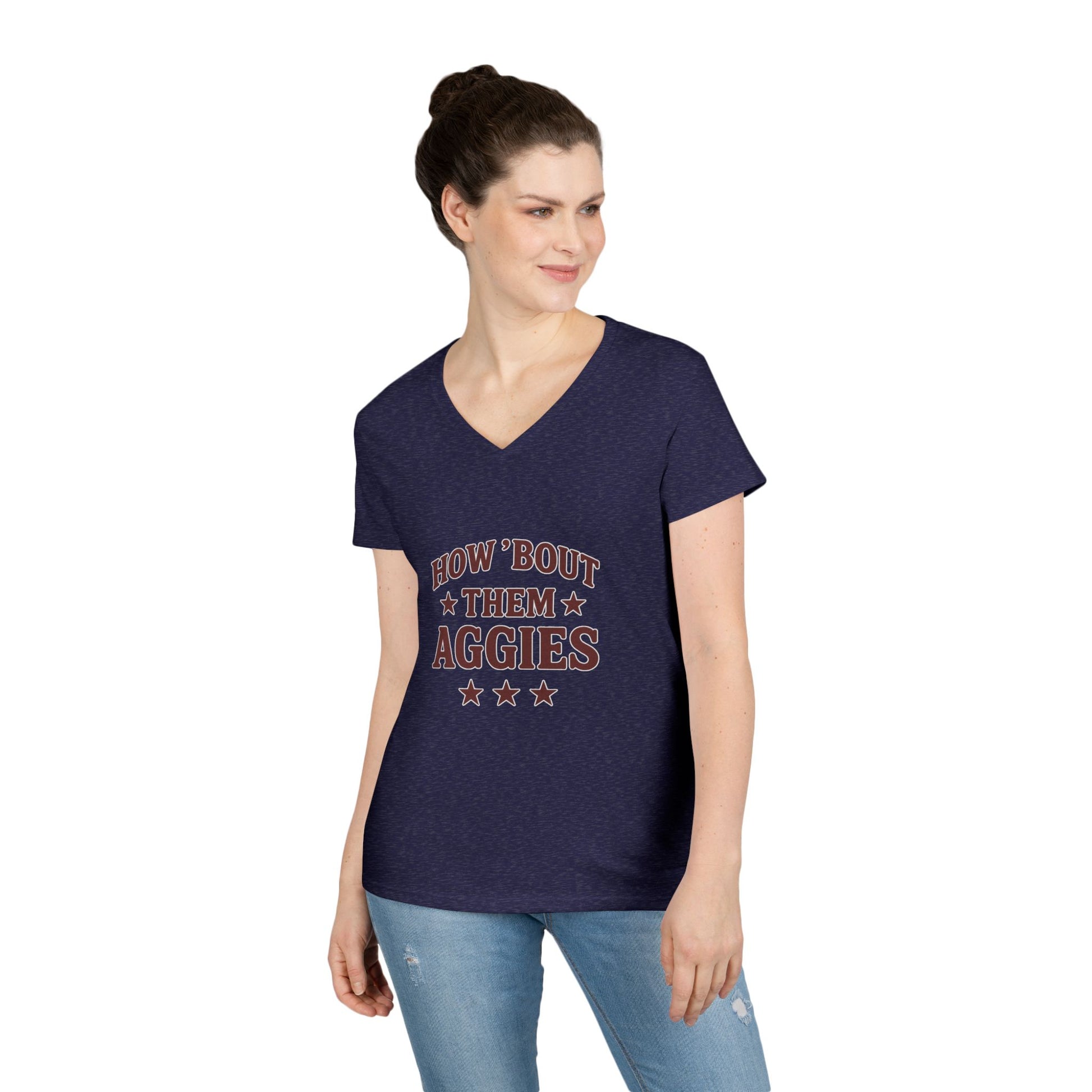 How about them Aggies - Ladies' V-Neck T-Shirt