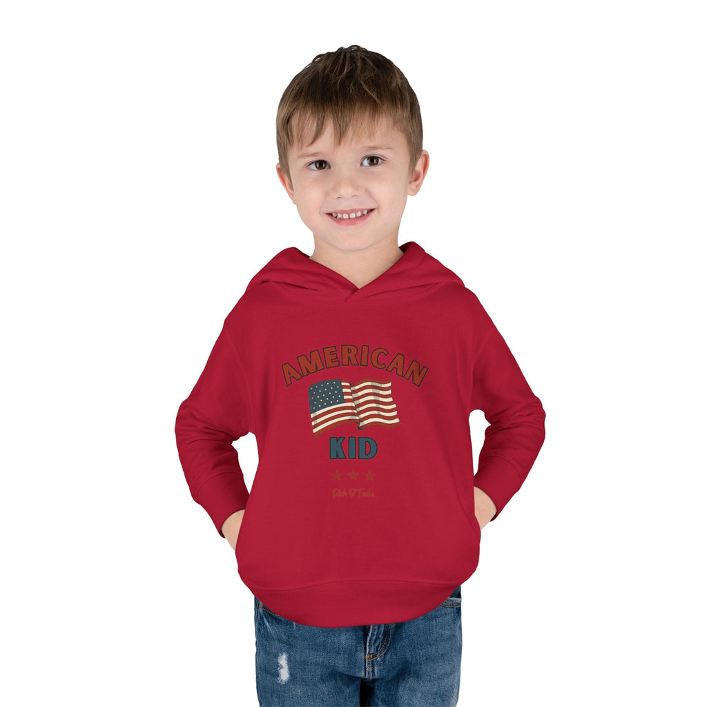American Kid - Toddler Pullover Fleece Hoodie