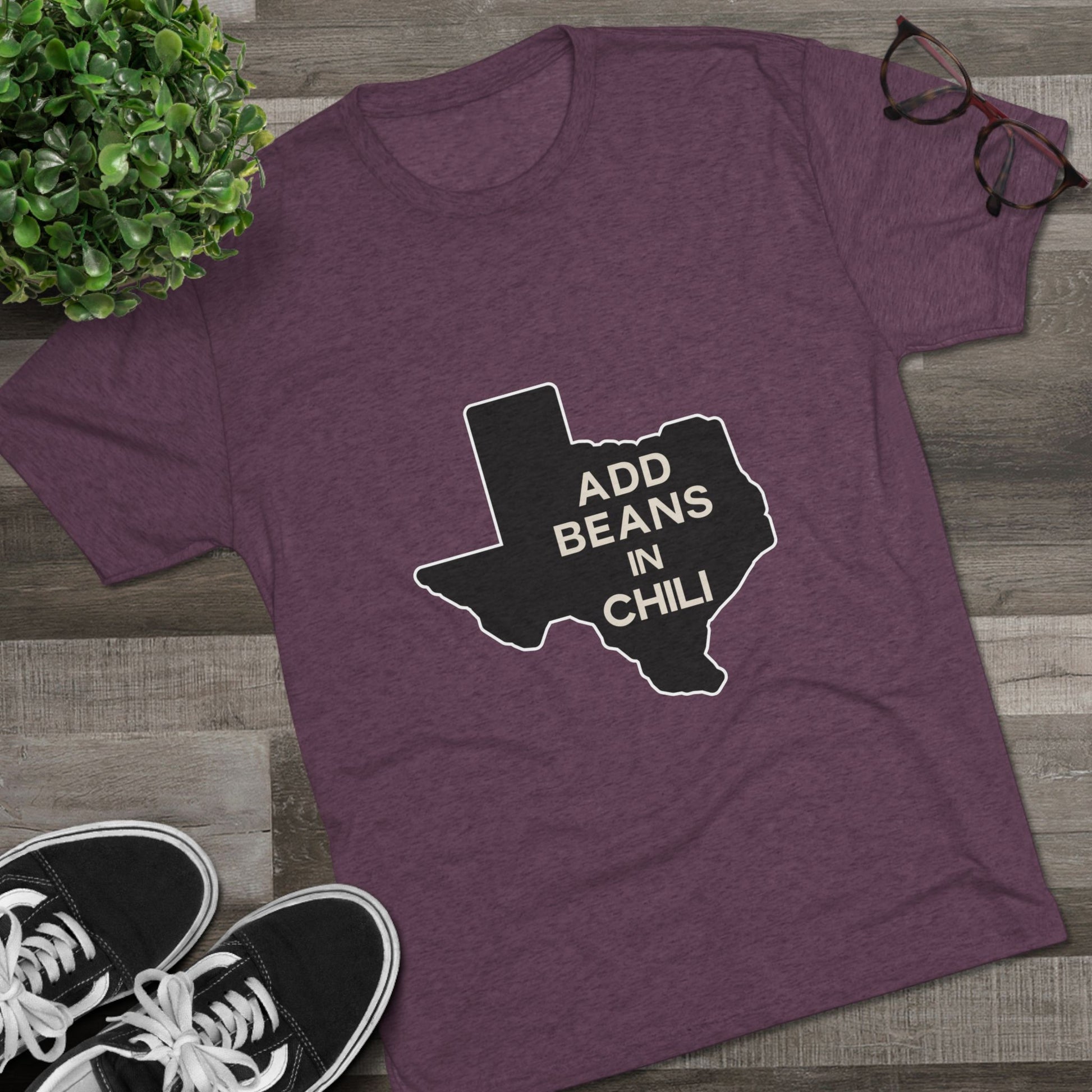 Add Beans in Chili - Tri-Blend Crew Tee