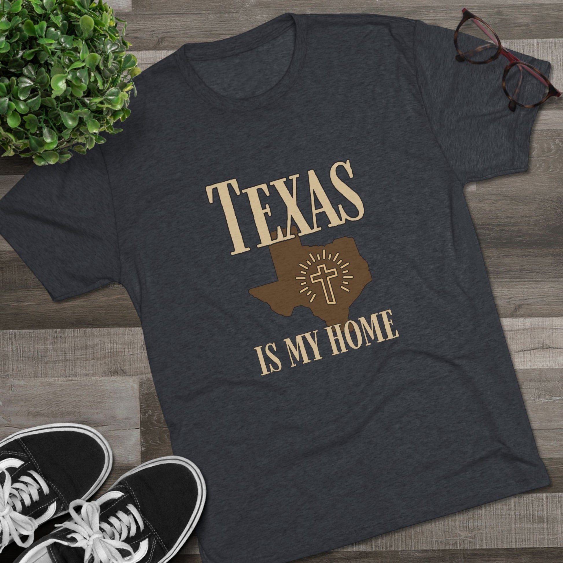 Texas is My Home - Tri-Blend Crew Tee