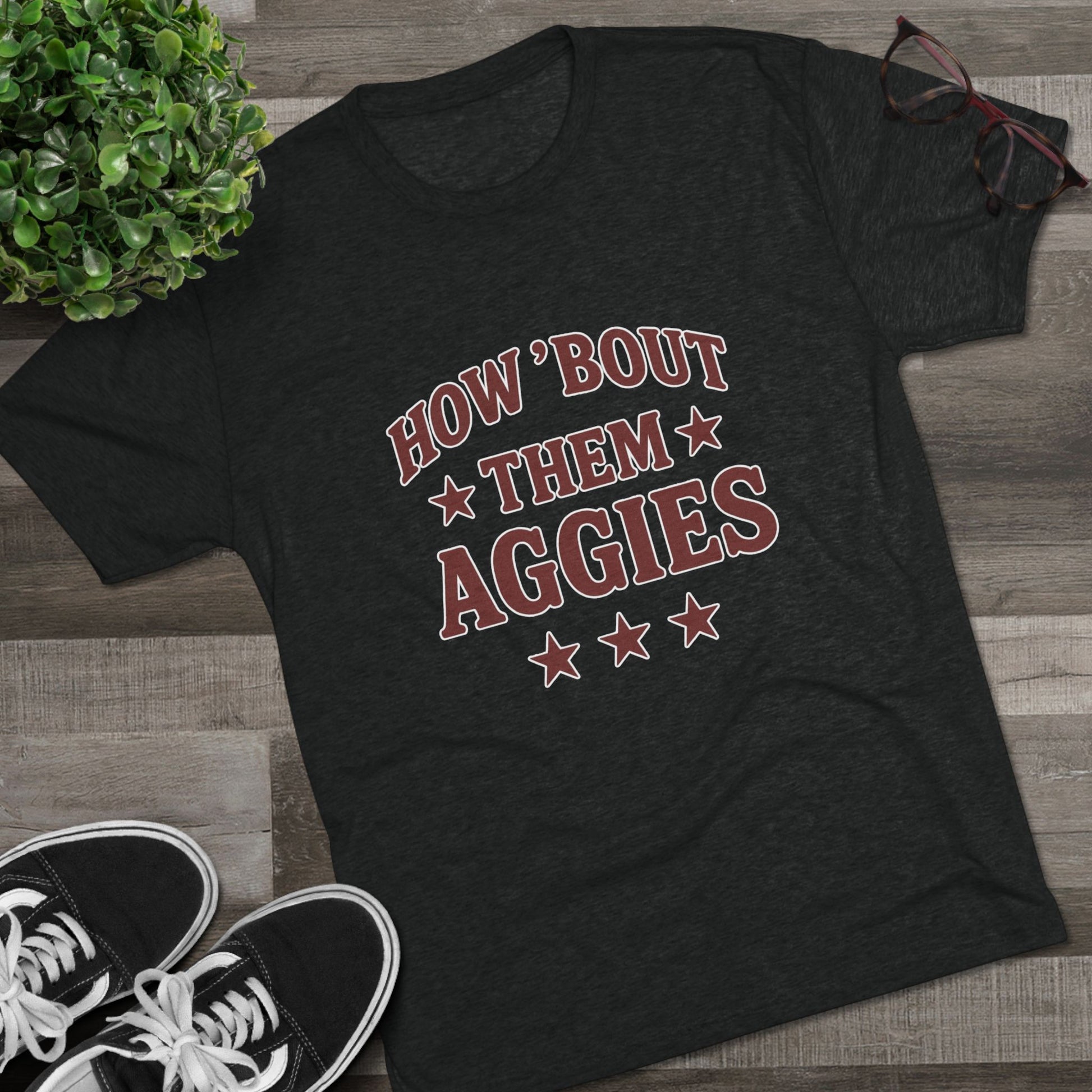 How 'Bout Them Aggies - Unisex Tri-Blend Crew Tee