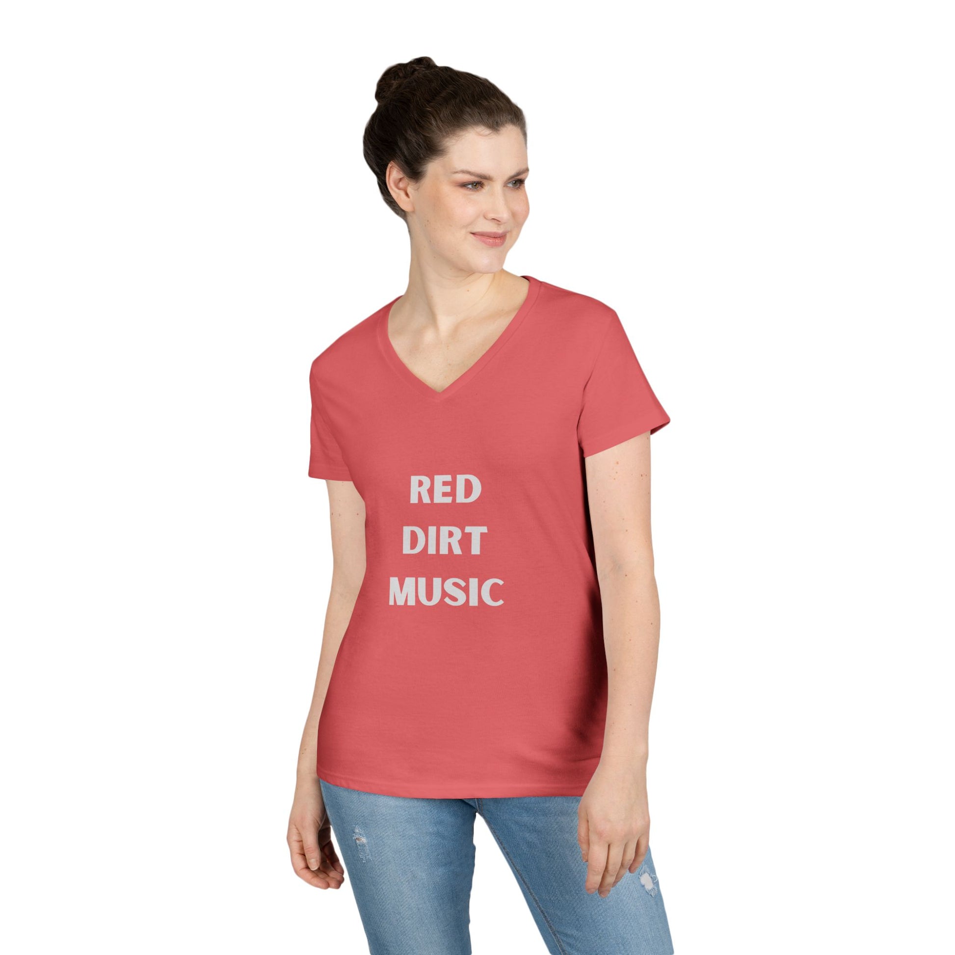 Red Dirt Music - Ladies' V-Neck T-Shirt