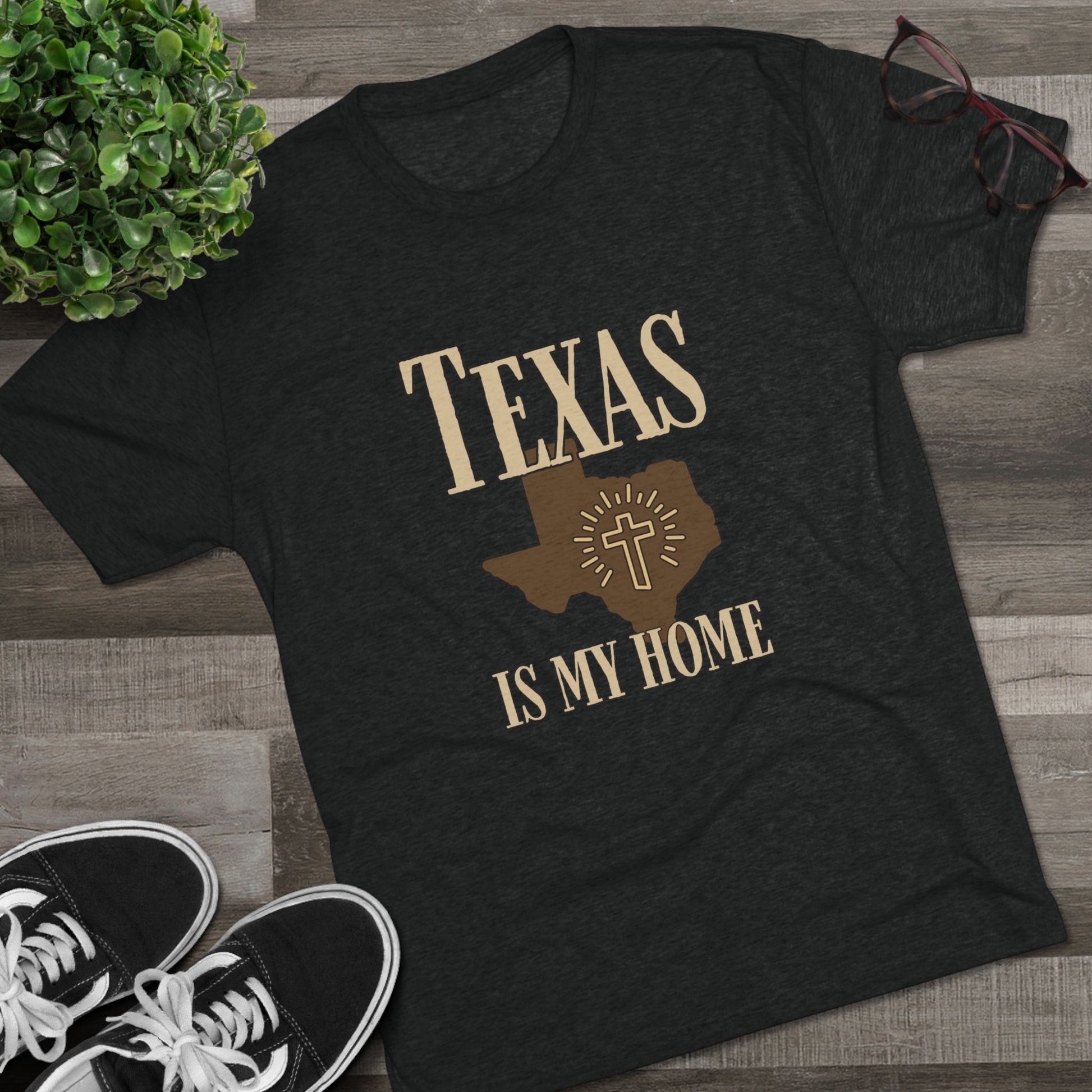 Texas is My Home - Tri-Blend Crew Tee