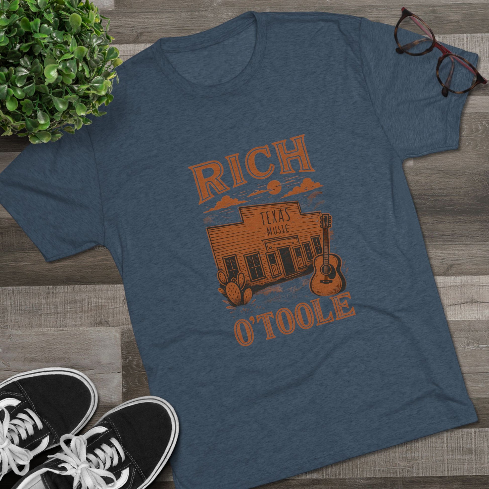 Rich O'Toole Texas Music - Tri-Blend Crew Tee