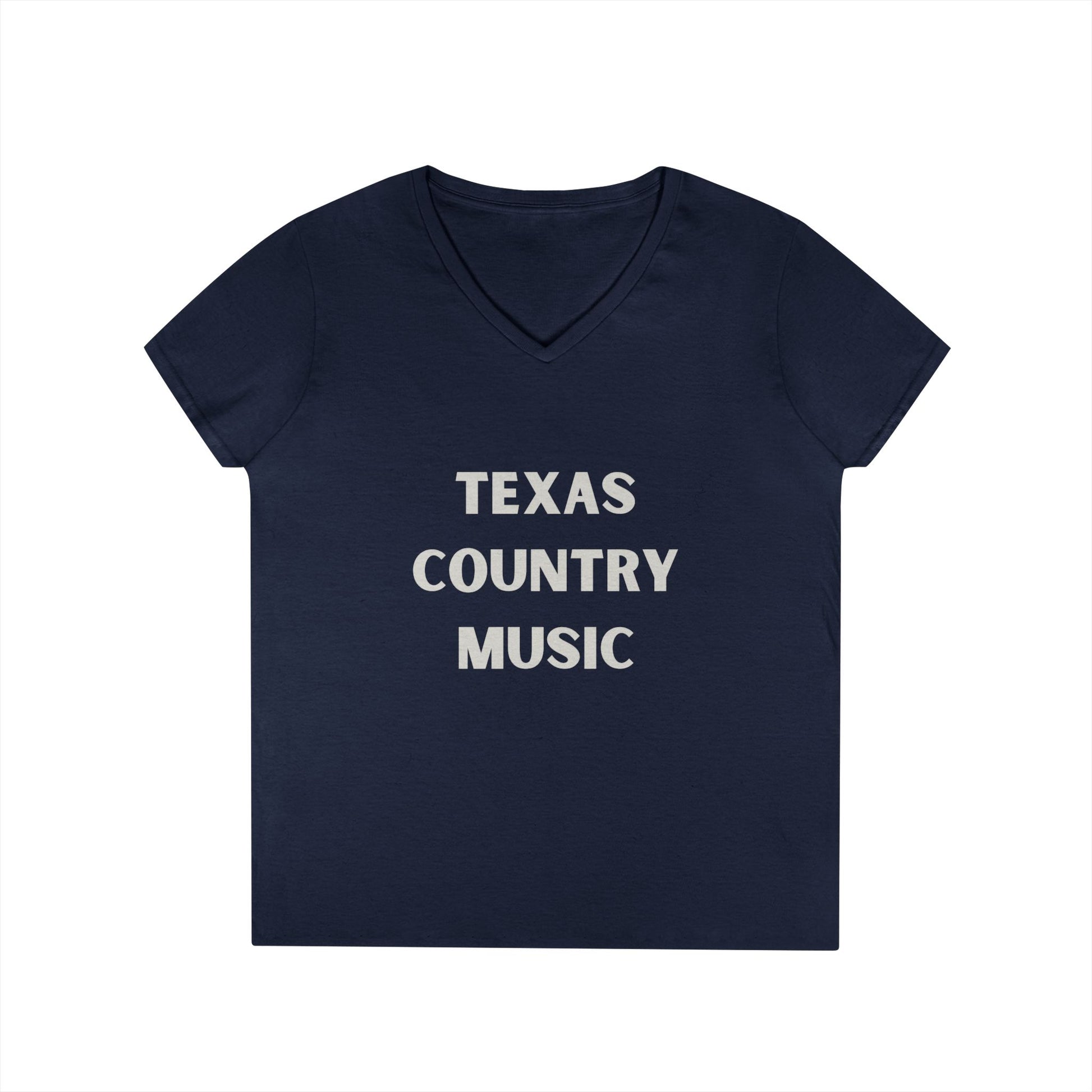 Texas Country Music - Ladies' V-Neck T-Shirt