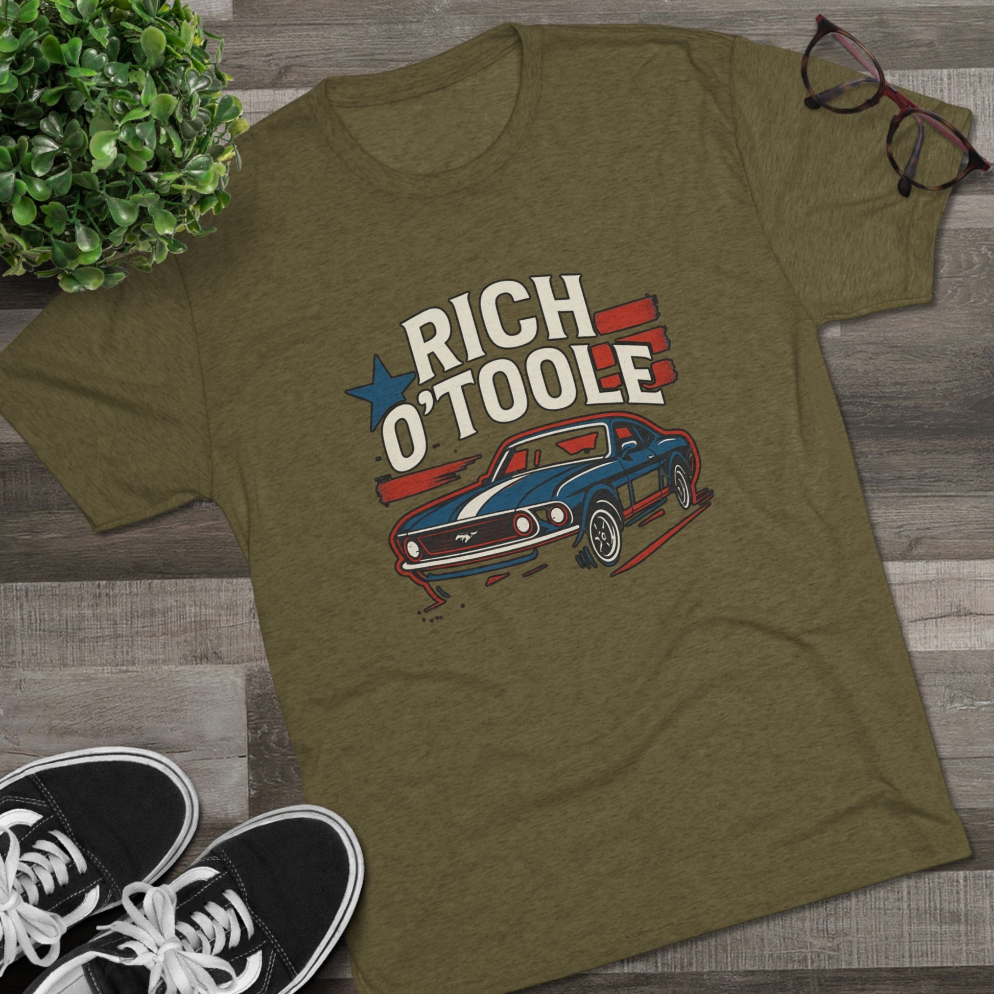 Rich O'Toole Mustang - Tri-Blend Crew Tee